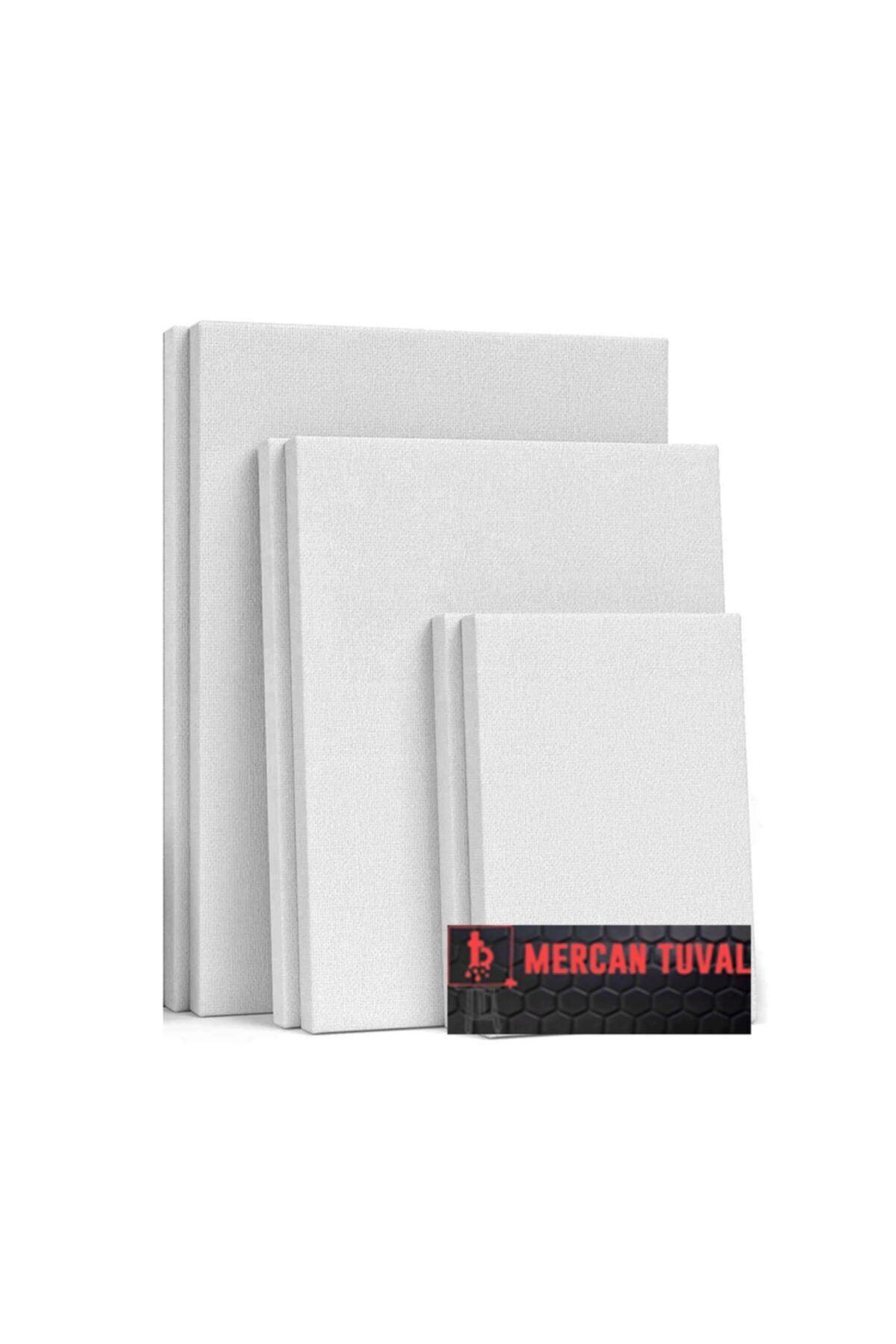 mercan tuval 50x70 2 35x50 2 25x35 2 6 Adet Arkadan Zımbalı Tuval