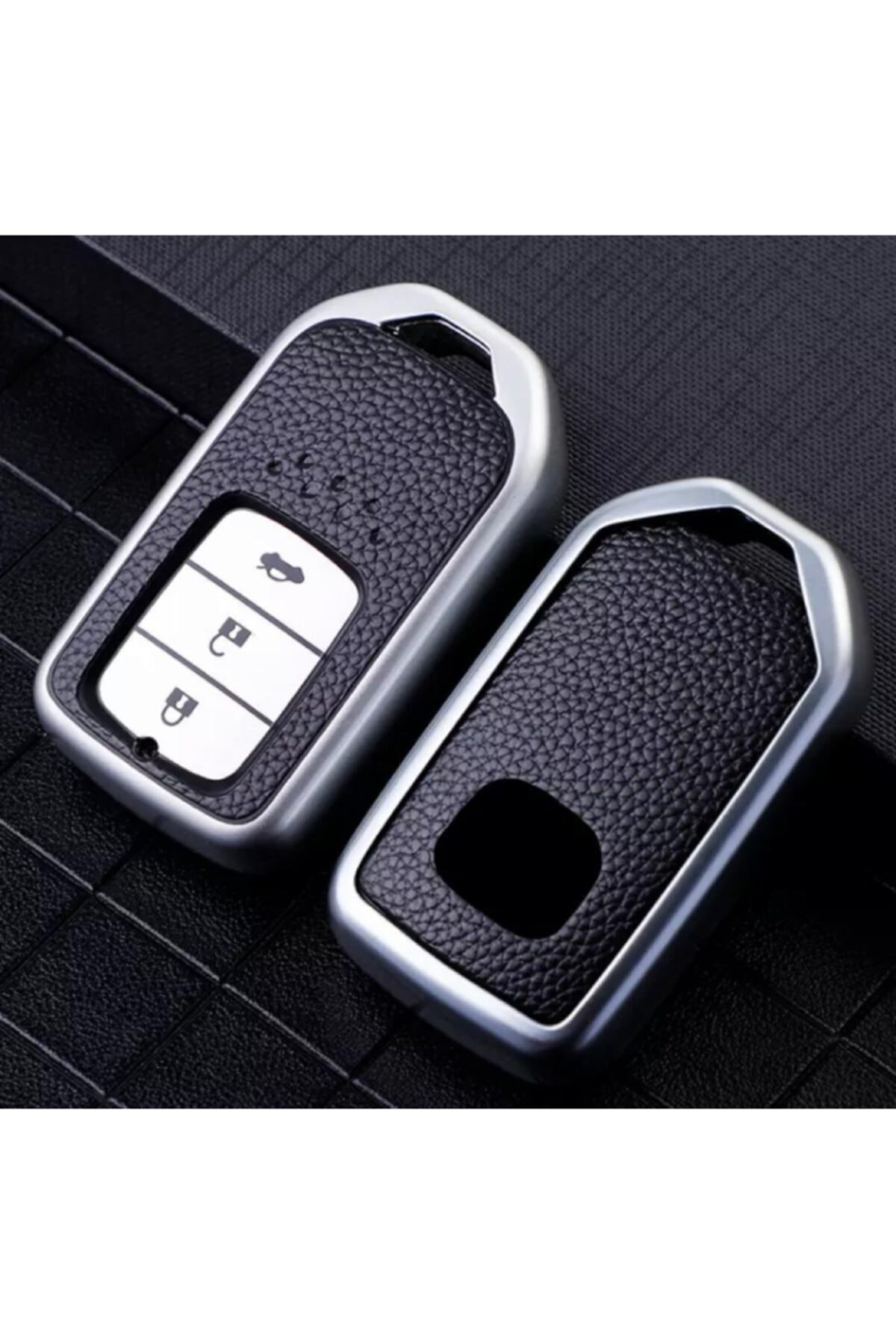 OEM Honda Civic Fc5 Crv Hrv Sustasız Anahtarsız Çaliştırma Modeli Anahtar Kabı Kılıfı Beyaz (gümüş)rengi