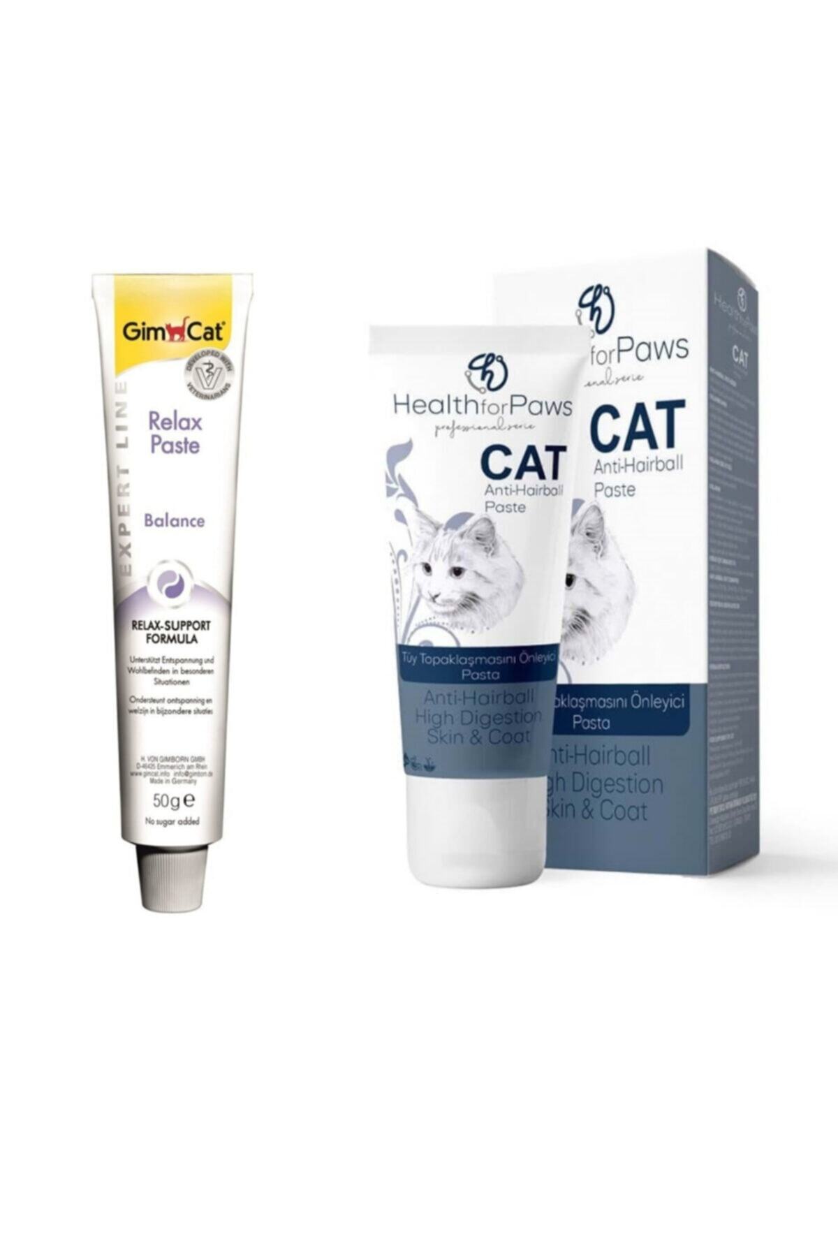 Gimcat Kedi Macunu Relax Paste 50 Gr Health For Paws Anti Hair Ball 100 Gr