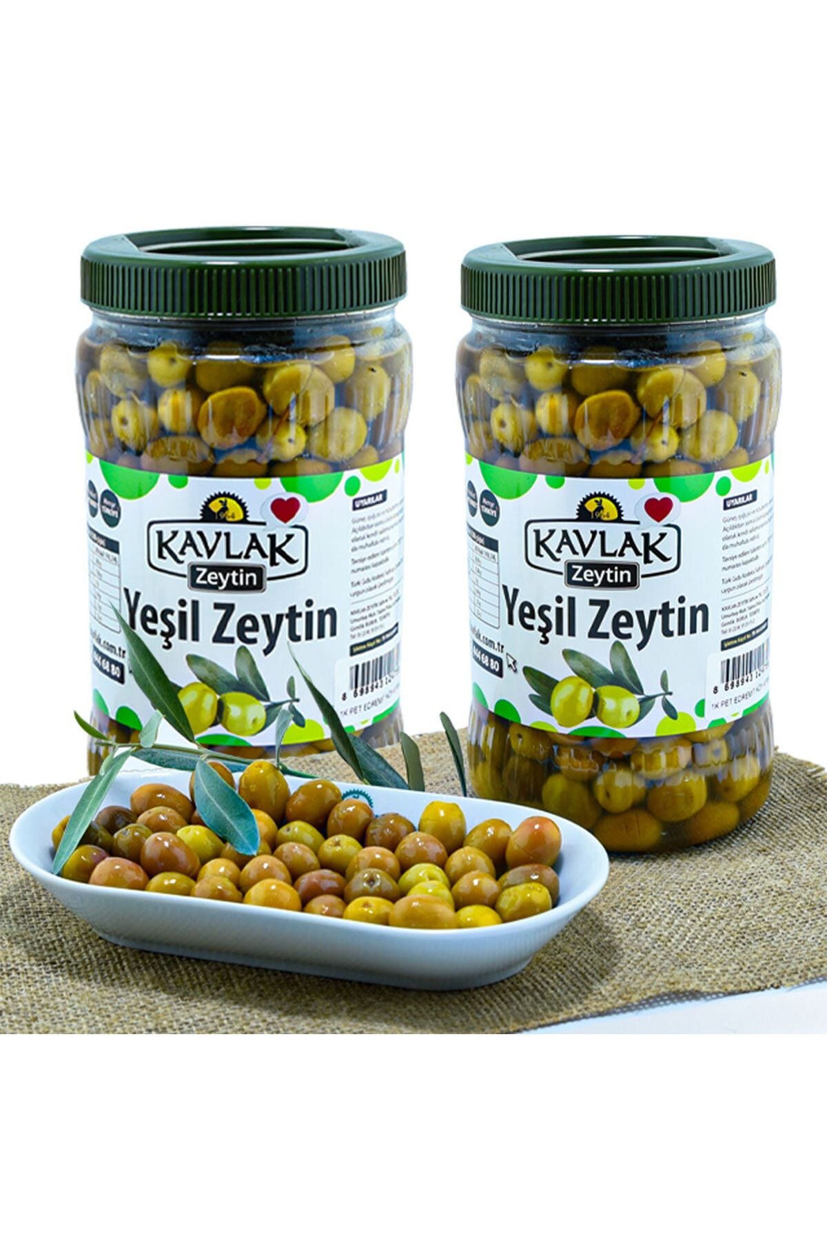 Kavlak Zeytin Kavlak Edremit Kırma Yeşil Zeytin 1 Kg 2'li Özel Fiyat