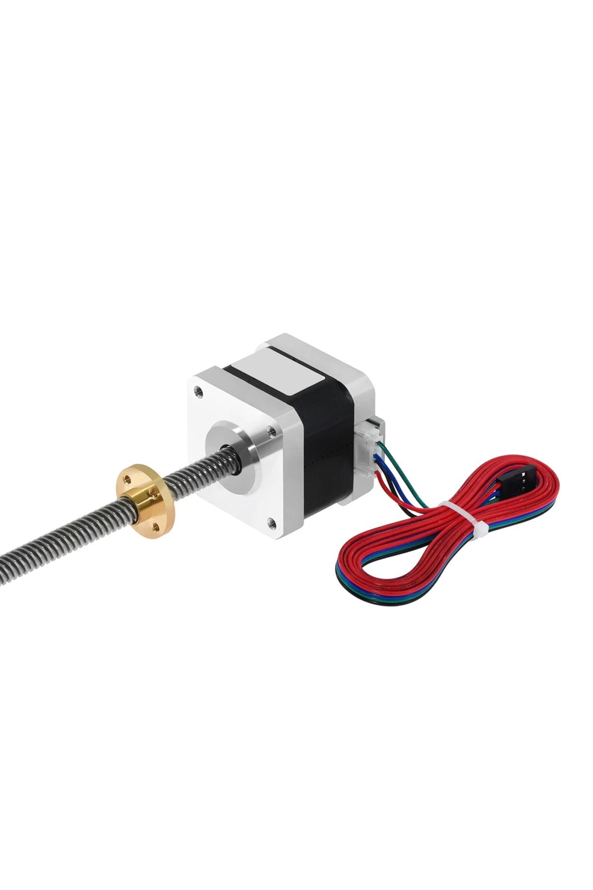 Usongshine Nema 17 30cm Vidalı Milli Step Motor, 3d Printer Yazıcı Cnc Motoru, T8 Trapez Somun 200 Adım 4 Pin