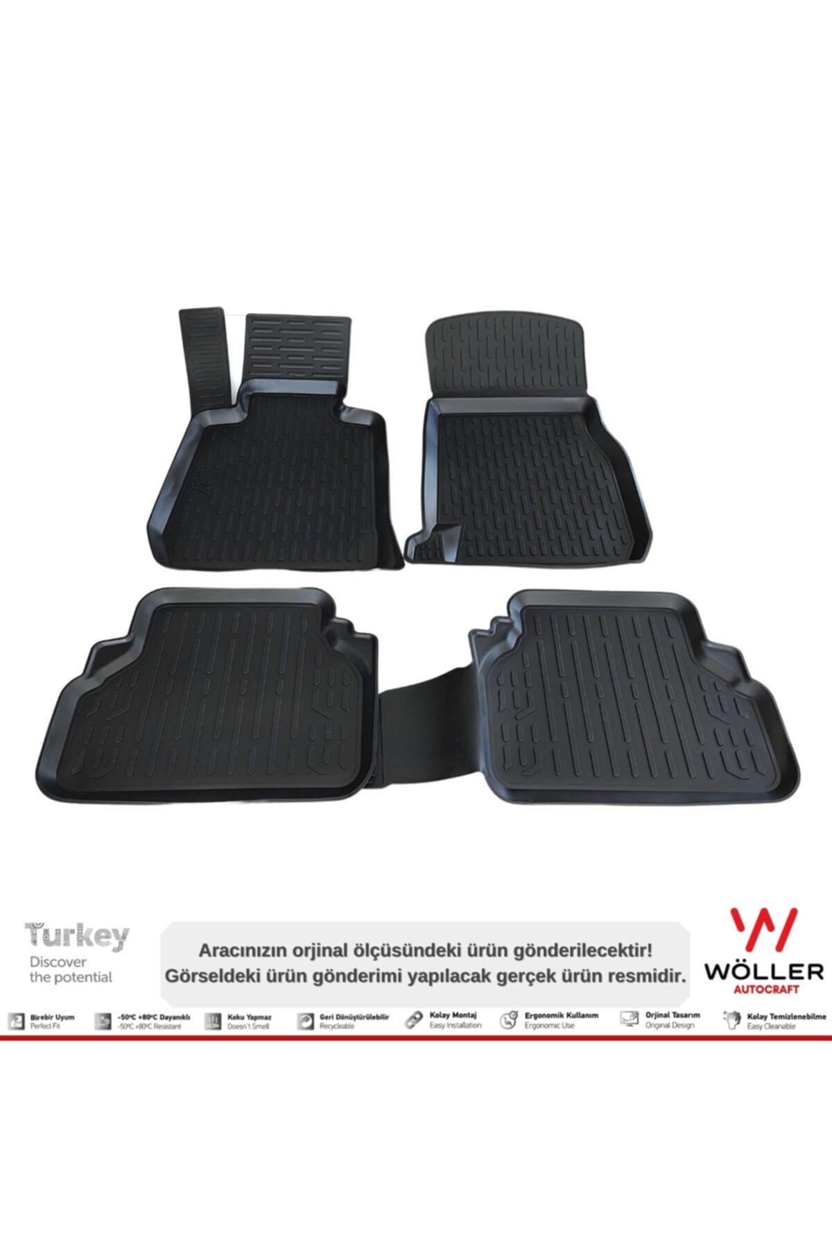 wöller Bmw 3 Serisi E90 Paspas 2005 2013 Arası 3d Havuzlu Paspas
