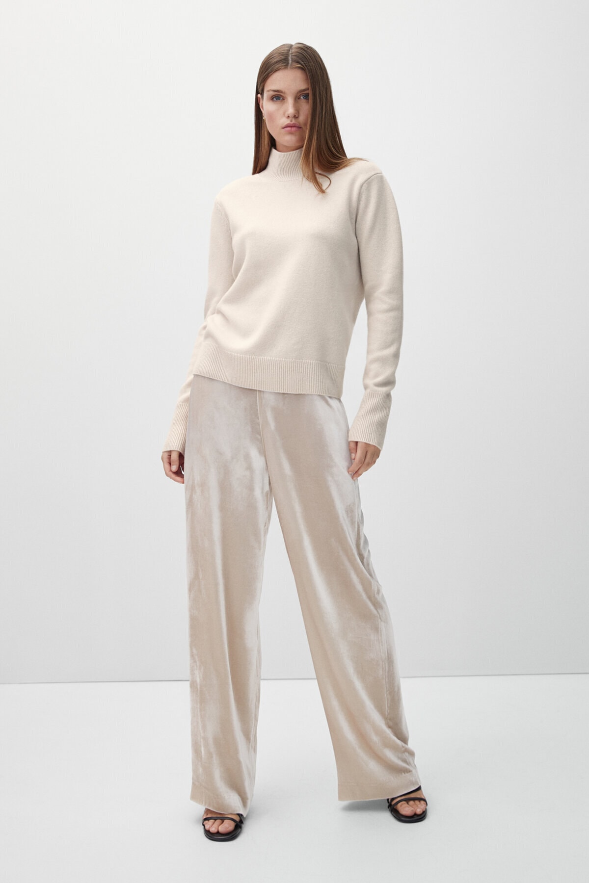 Massimo Dutti Sırt Dekolteli Kaşmir Kazak