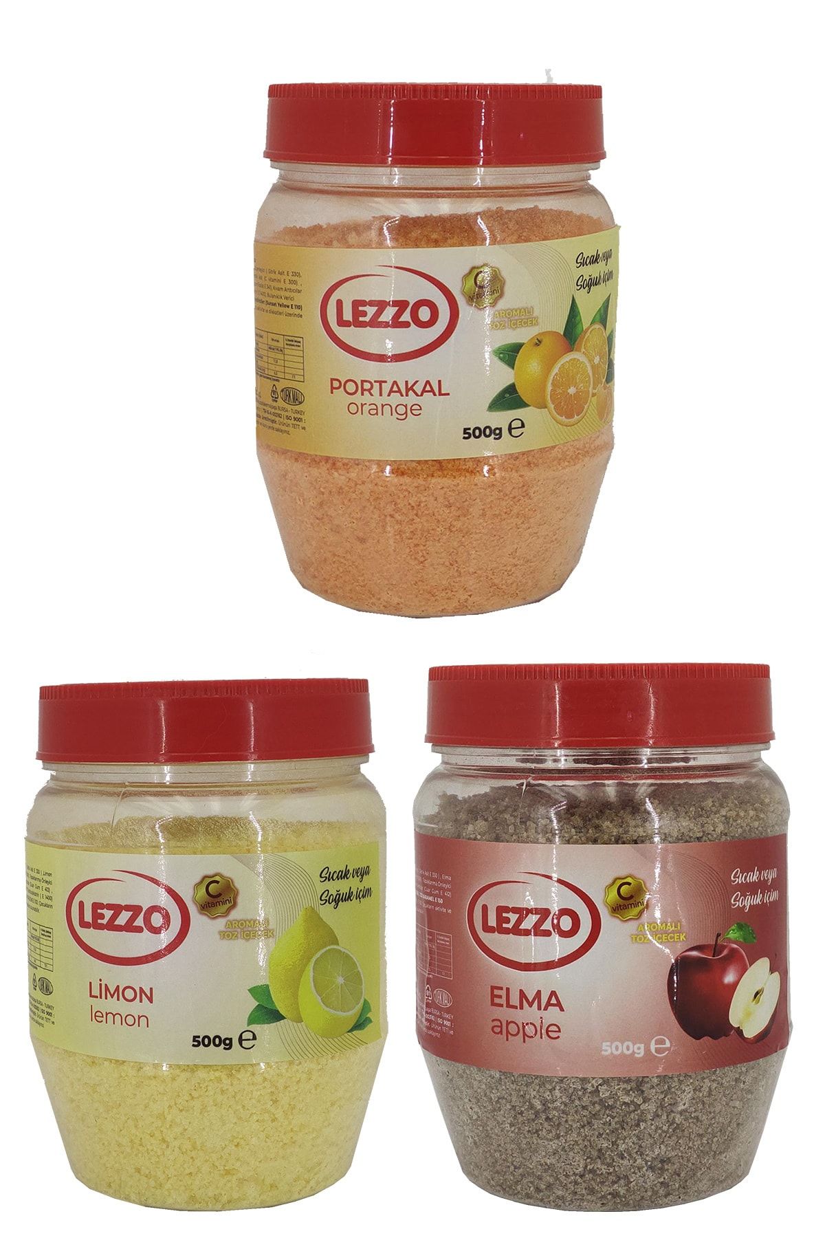 LEZZO 500gr Portakal + 500gr Limon + 500gr Elma ( Sıcak Veya Soğuk Içim )