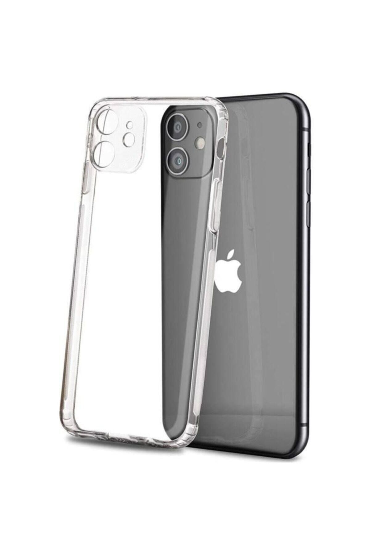 POWELL Iphone 11 Uyumlu  Kamera Koruyuculu Şeffaf Silikon Kılıf