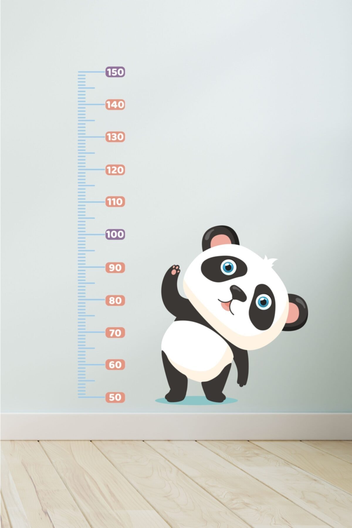 Koala Mood Panda Çocuk Odası Boy Ölçer Sticker