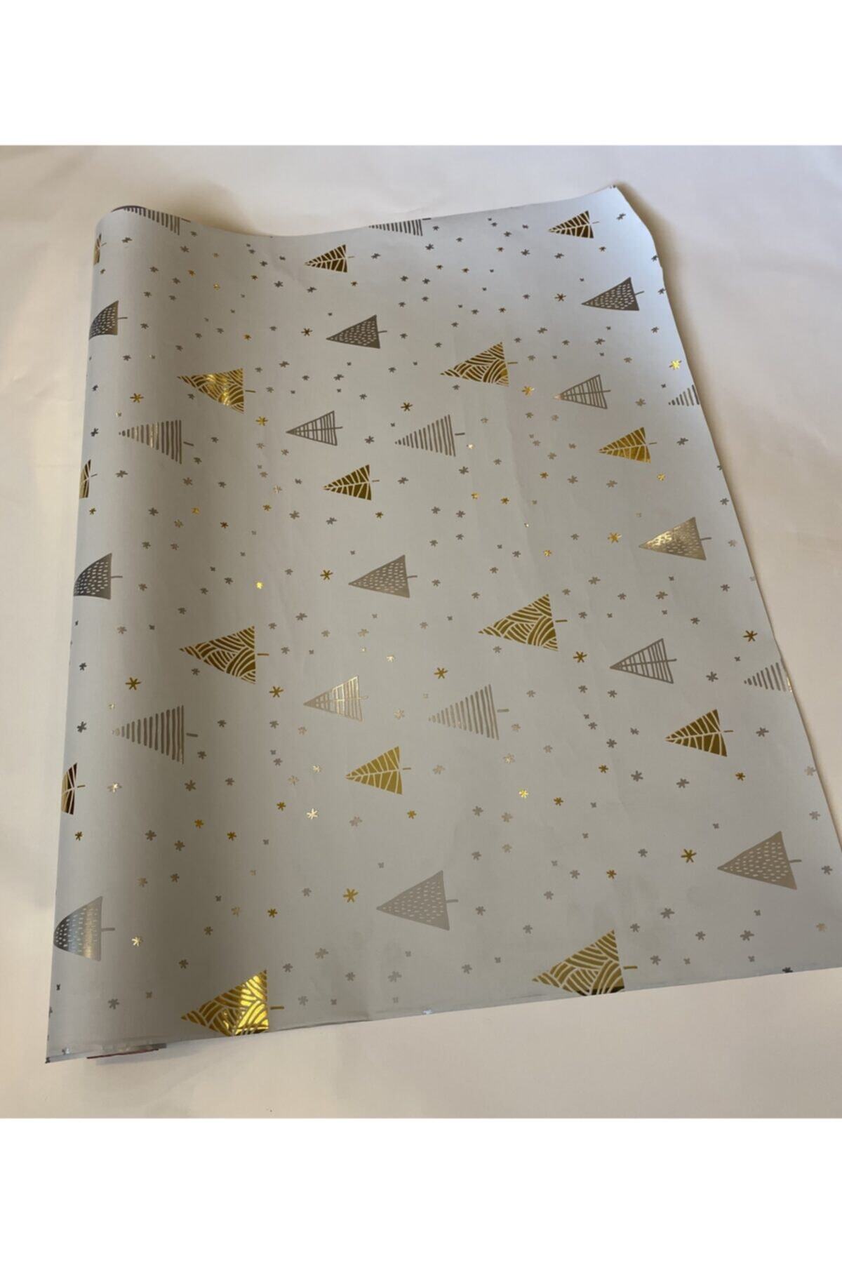 PRIMOPACK 70cmx25mt.metalik Laminasyonlu Kuşe Ambalaj Kağıdı /rulo 70cmx25mt.