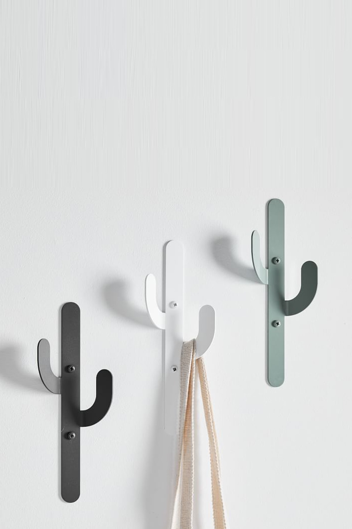 3art Metal 3'lü Set Dekoratif Metal Askılık - Metal Elbise Askısı - Üç Renkli Askılık