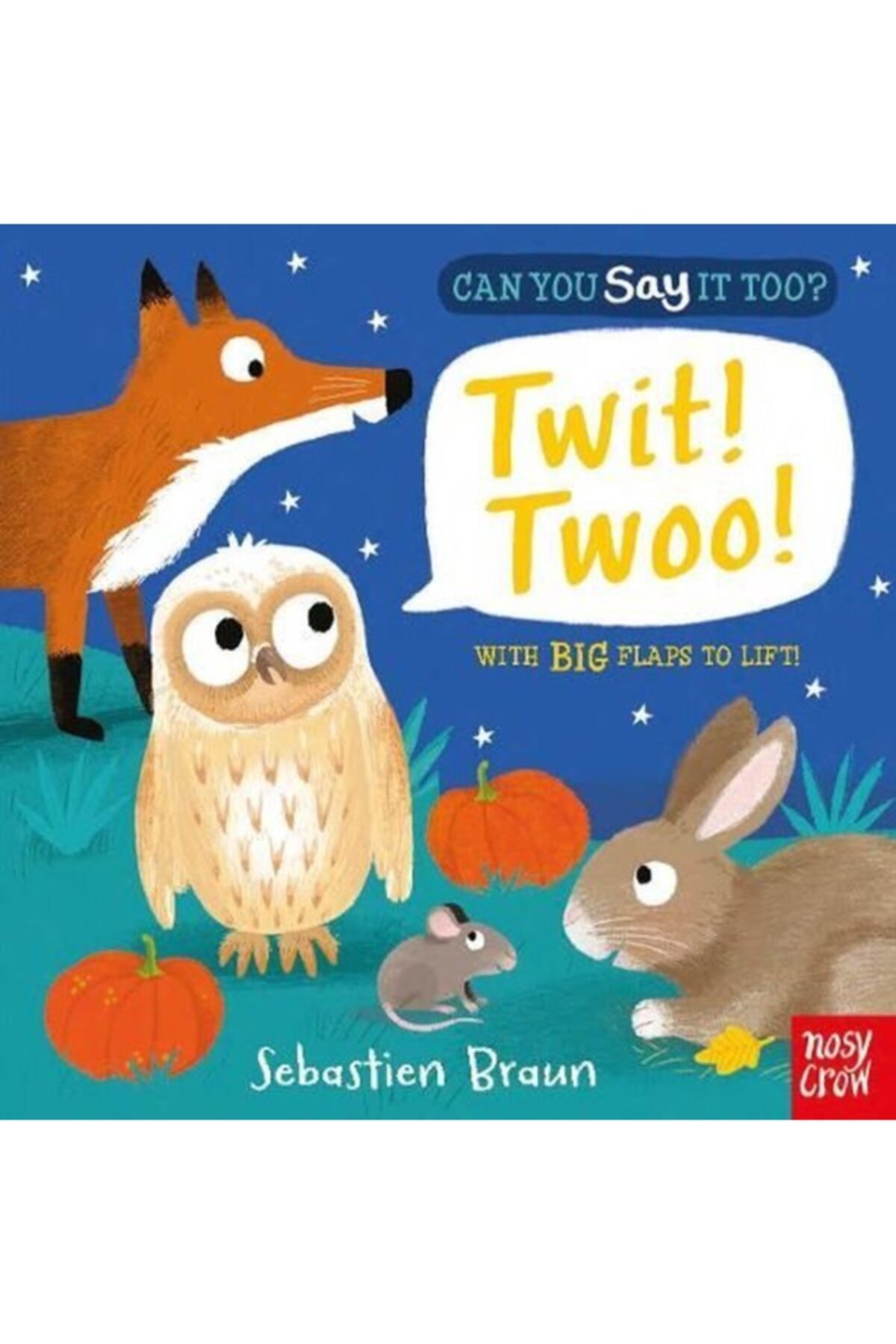 Nosy Crow Can You Say It Too  Twit! Twoo!: With Bıg Flaps To Lift!