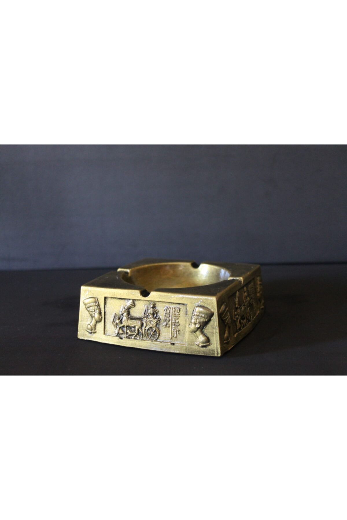 İSİS HOBİ TASARIM AKSESUARLARI Mısırlı Obje Küllük ( Ikili Set) Gold