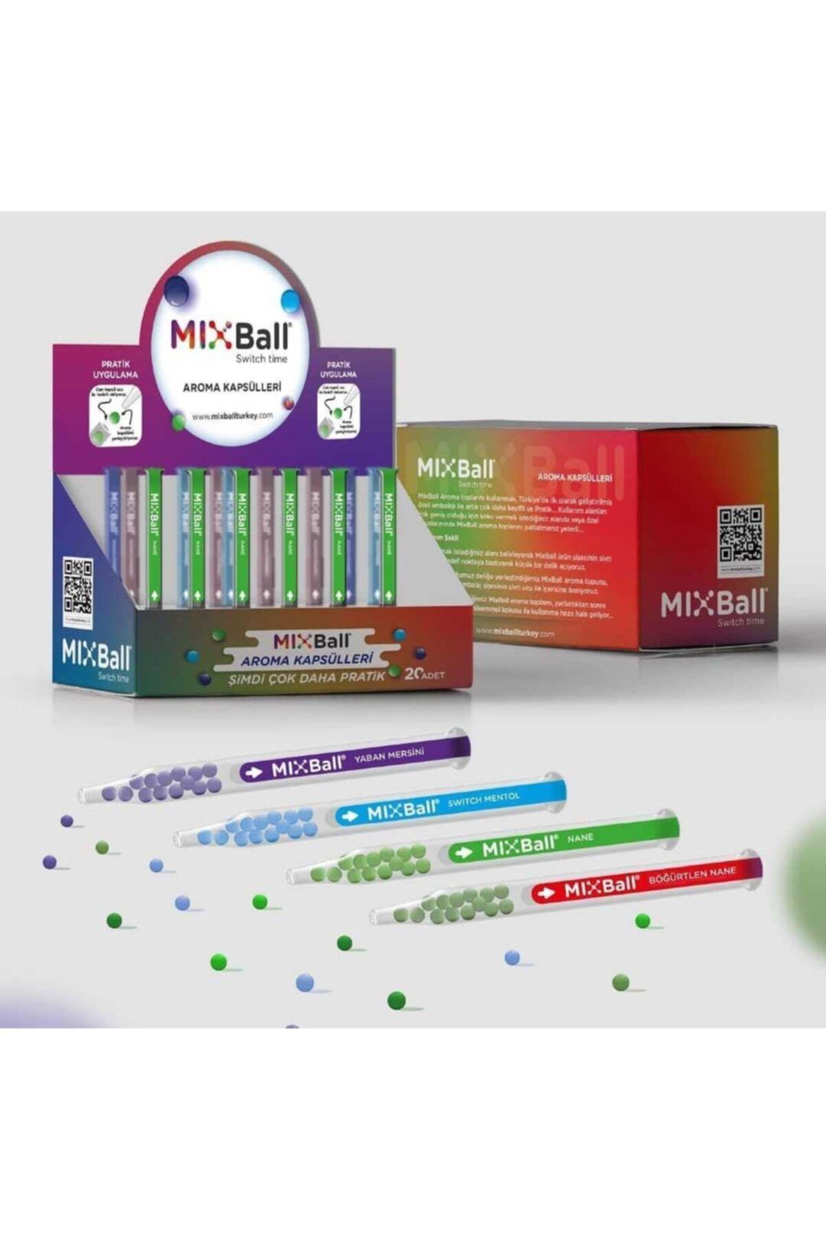 Mixball Böğürtlen Aroma Mentol Topu Kapsülleri