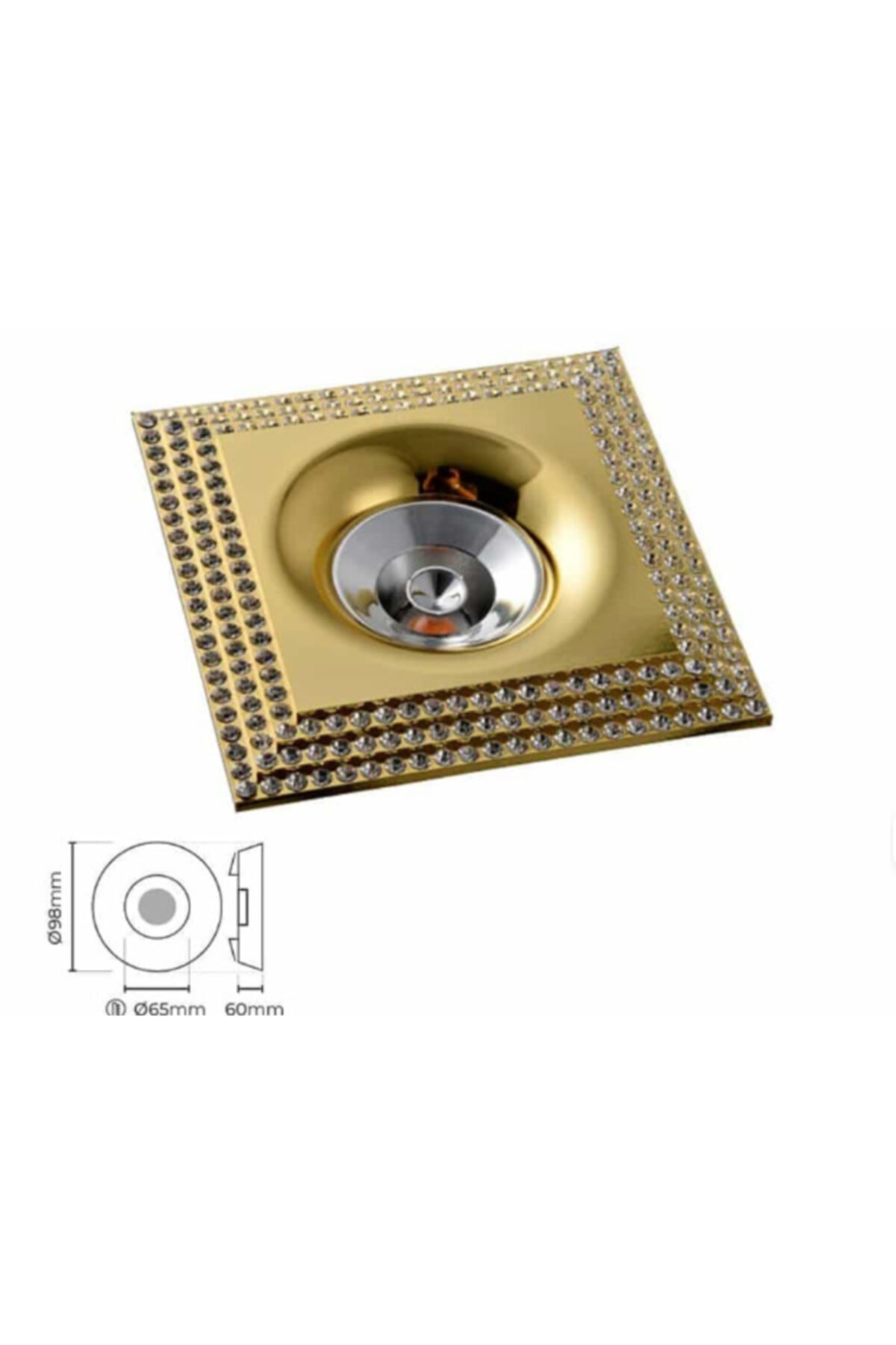 DGLİGHT Dekoratif Led Spot Gold Dg Lıght