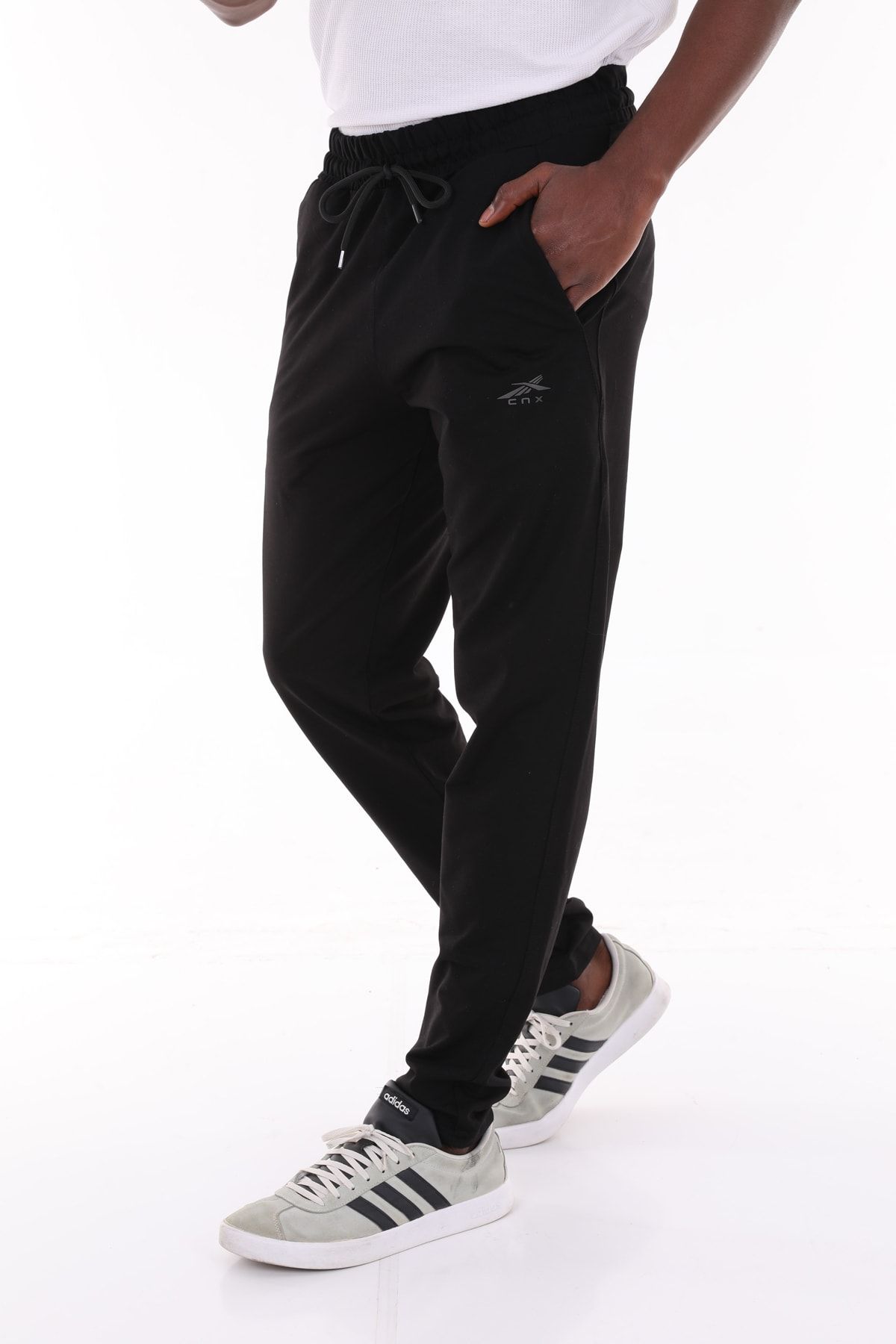 ZEYMERADE Men s Black Hidden Pocket Detailed Skinny Leg