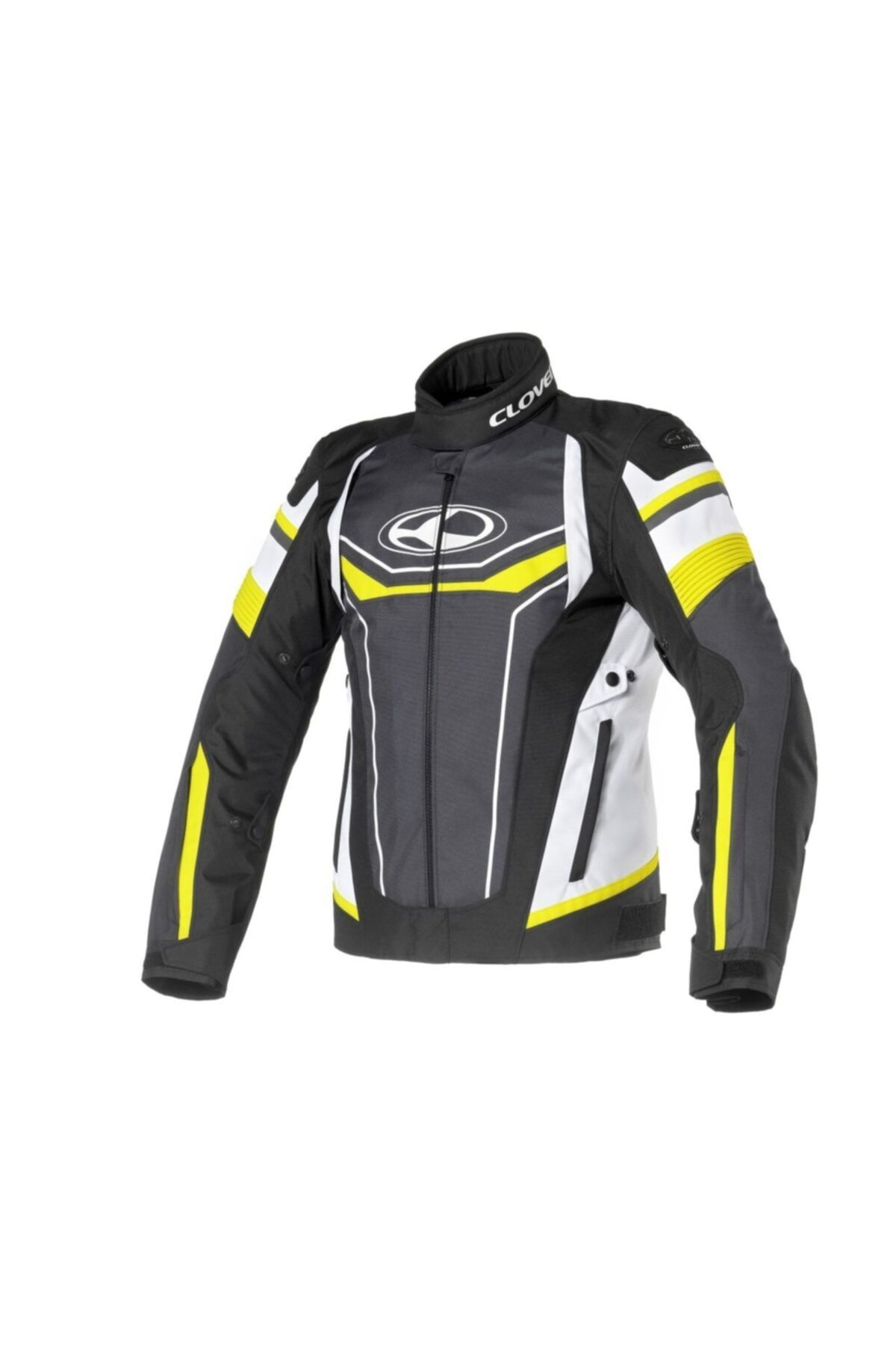 Clover Airblade-3 Kısa Motosiklet Montu - Siyah / Neon