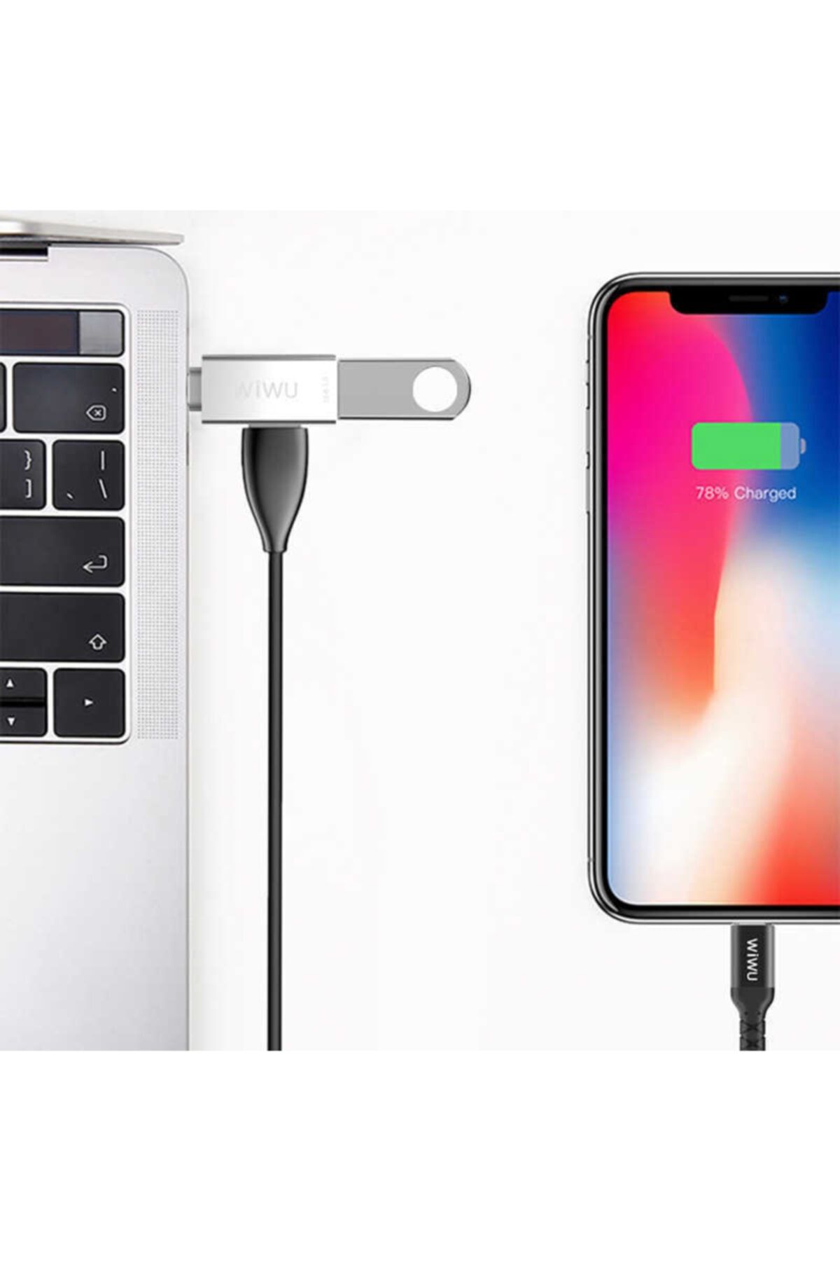 WIWU Macbook 12 Inç Retina Uyumlu 2in1 Premium Type-c Çoklayıcı