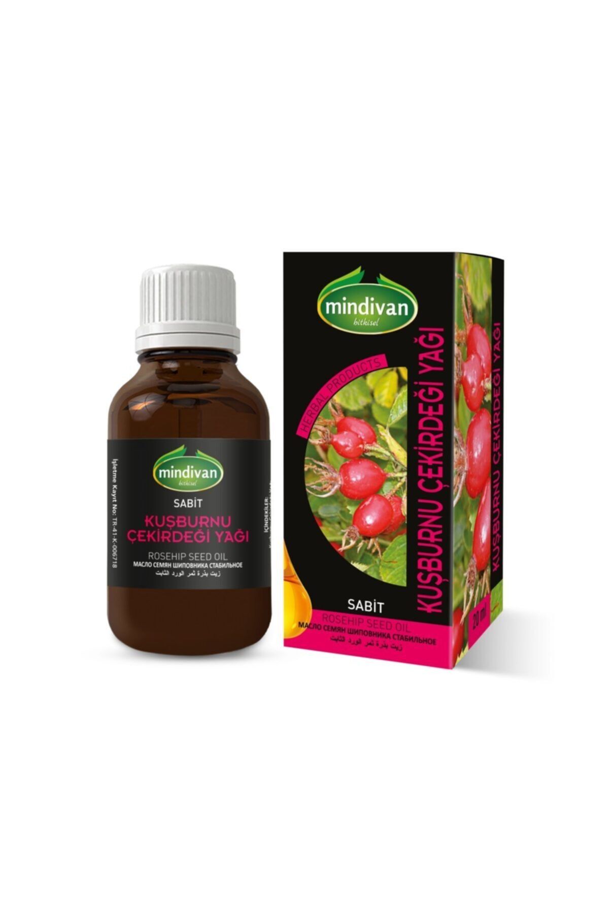 Mindivan Kuşburnu Çekirdeği Yağı 20 Ml