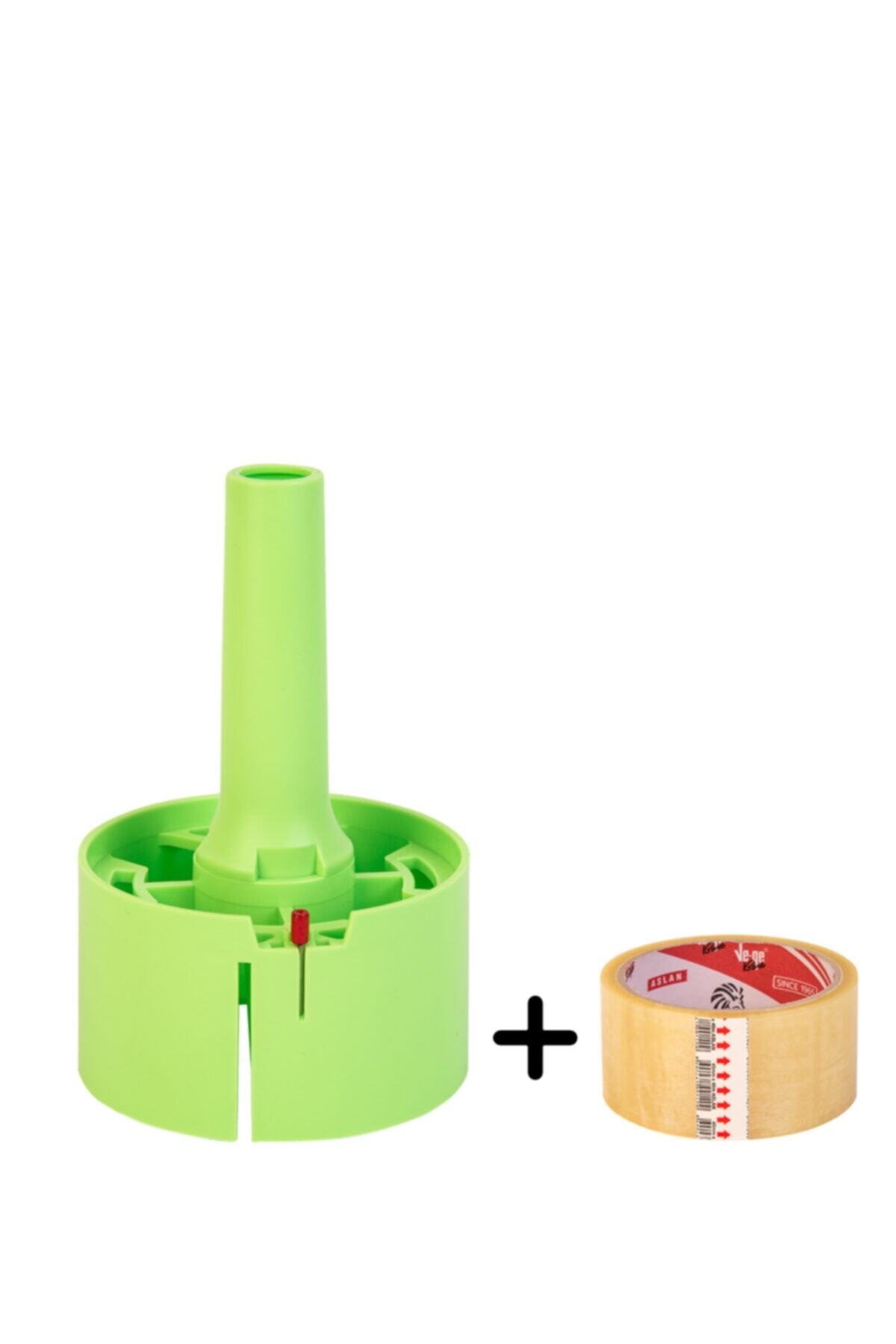 tuybox (Yeşil) +1 bant (120 yaprak)  Koli bandı ile tüy toplar, tüy toplama rulosu yerine