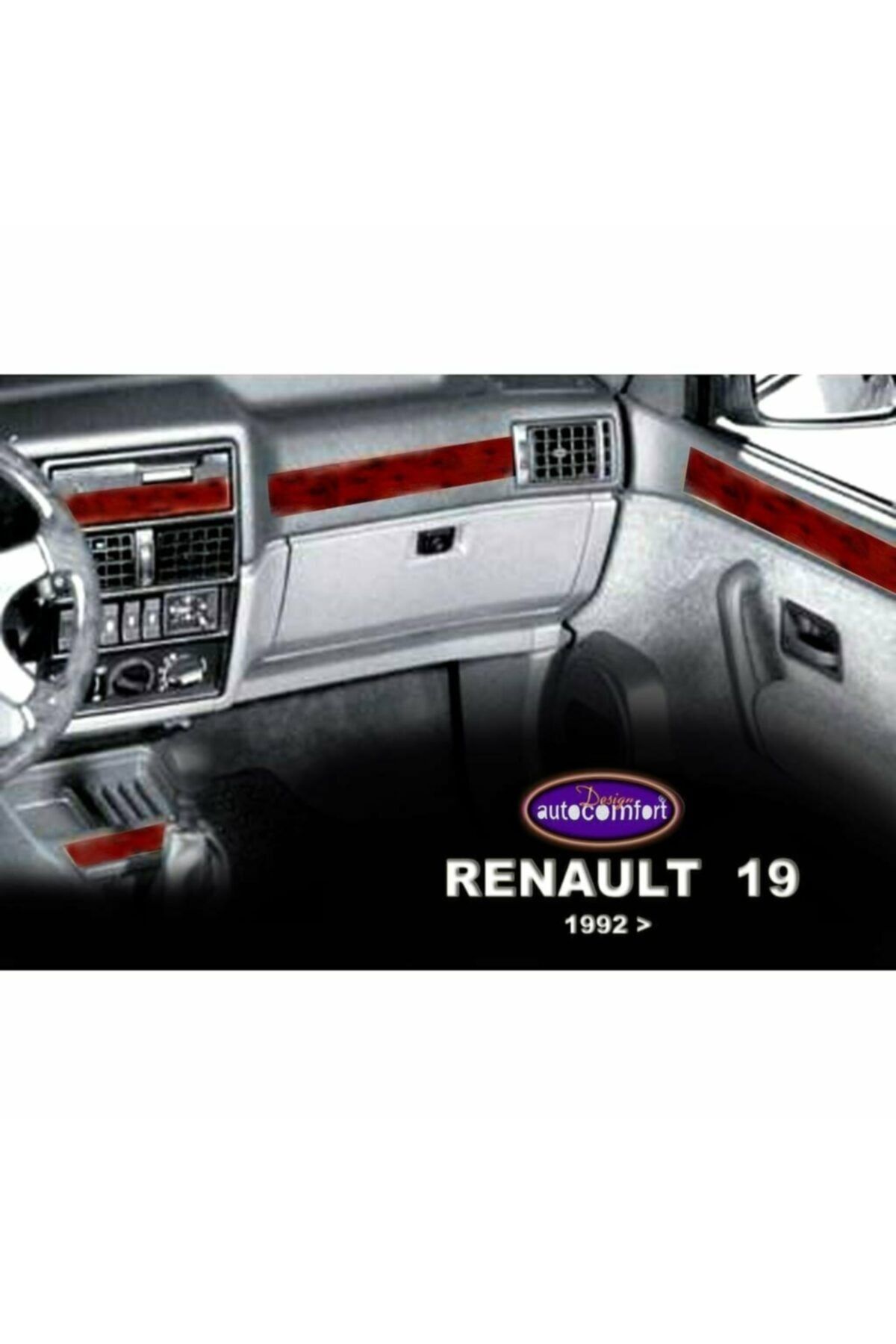 VAGSESSUAR Renault 19 Europa Konsol/maun Kaplama 1992+ 21.prç Maun Renk