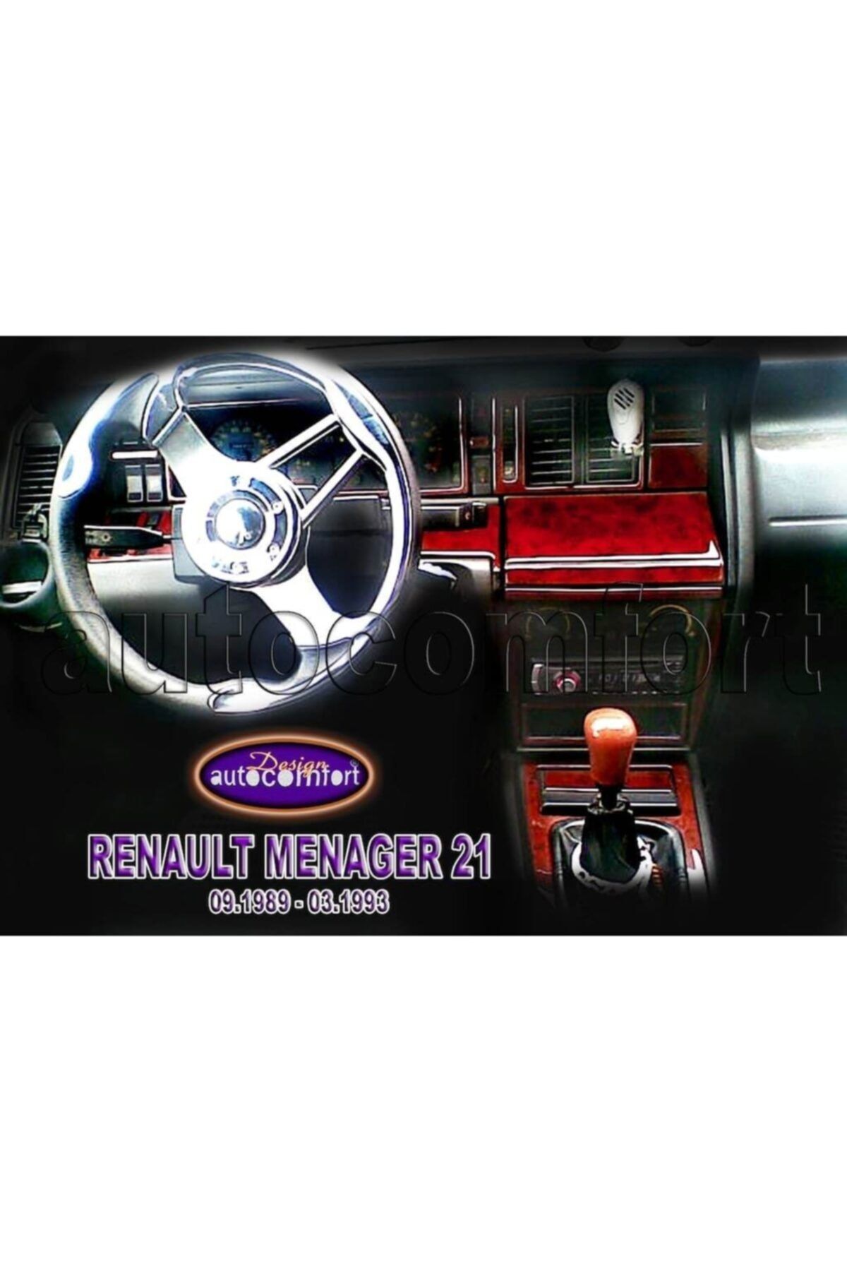 VAGSESSUAR Renault Manager 21 Konsol/maun Kaplama 1989-1993 17.prç Maun
