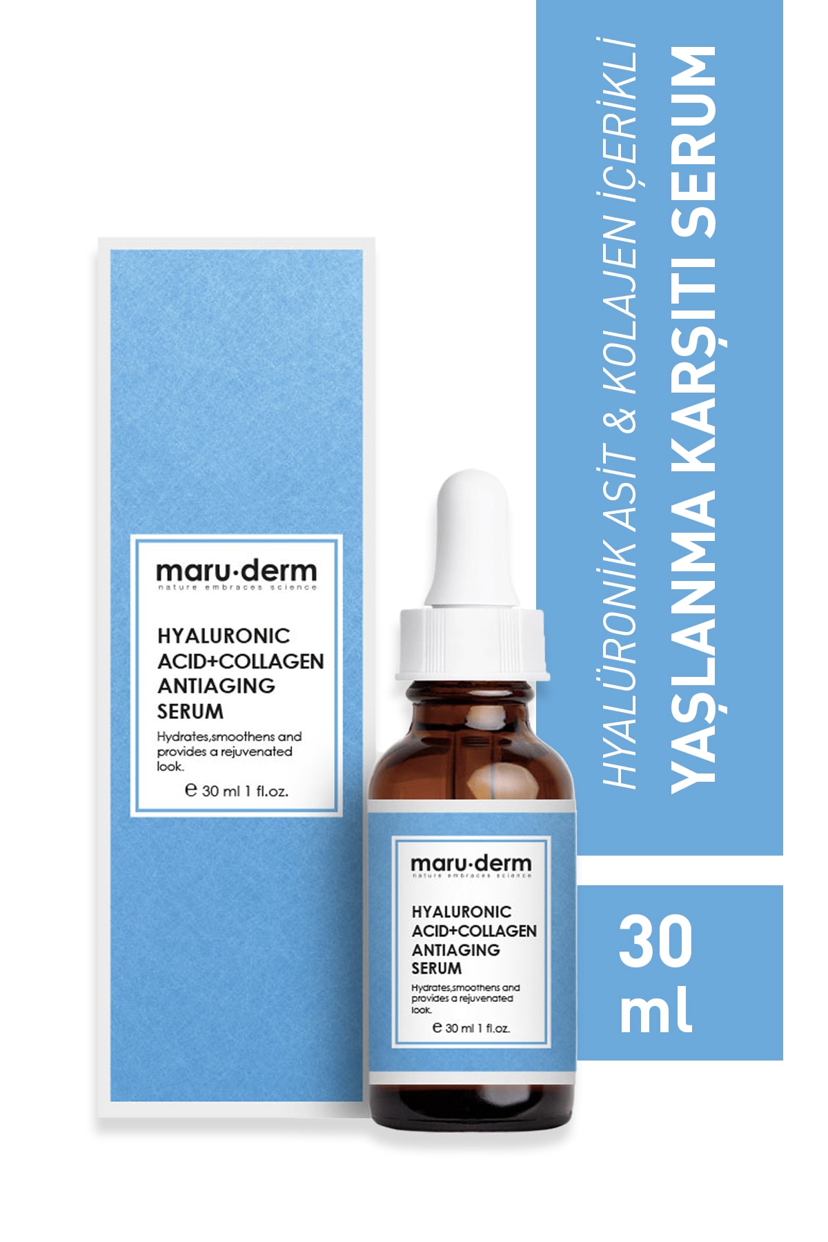 Maru.Derm Maruderm Kolajen Ve Hyalüronik Asit Anti-age Cilt Bakım Serumu 30 Ml