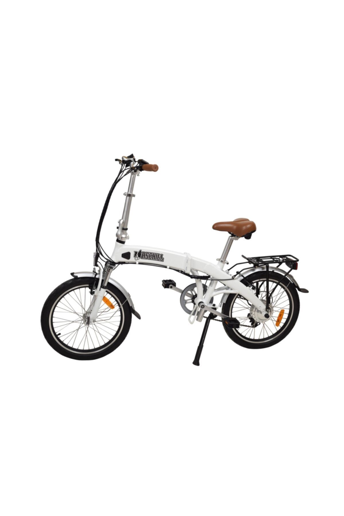 ASCHILL X E-bike Alüminyum Katlanabilir Elektrikli Şarjlı Lityum Bataryalı Akülü Bisiklet