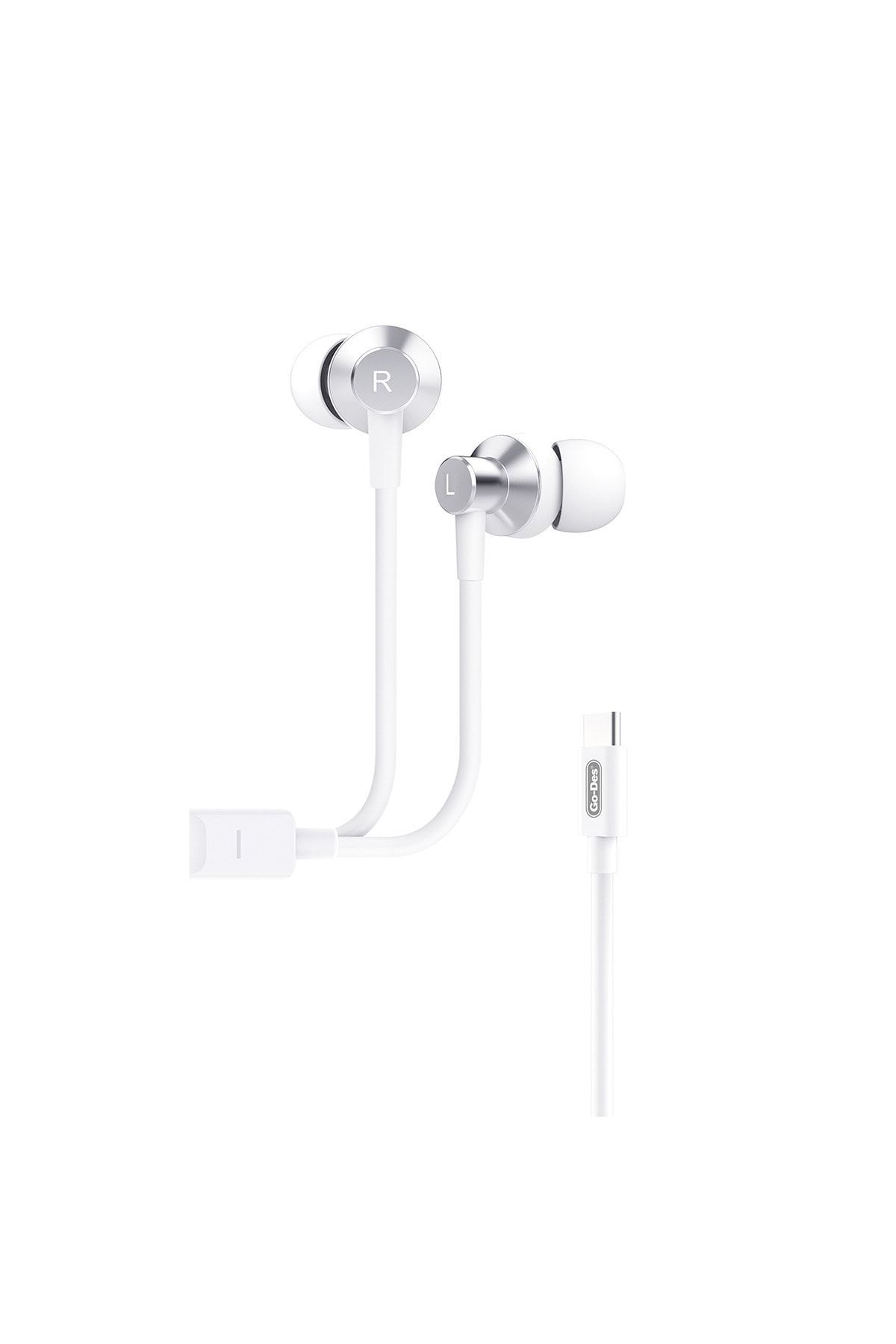 Kilifplus Xiaomi Mi 10t Pro Uyumlu  Kulaklık 1.2m Type C Kablolu Kulak Içi Hı-fı Mikrofonlu Go Des Ep-219