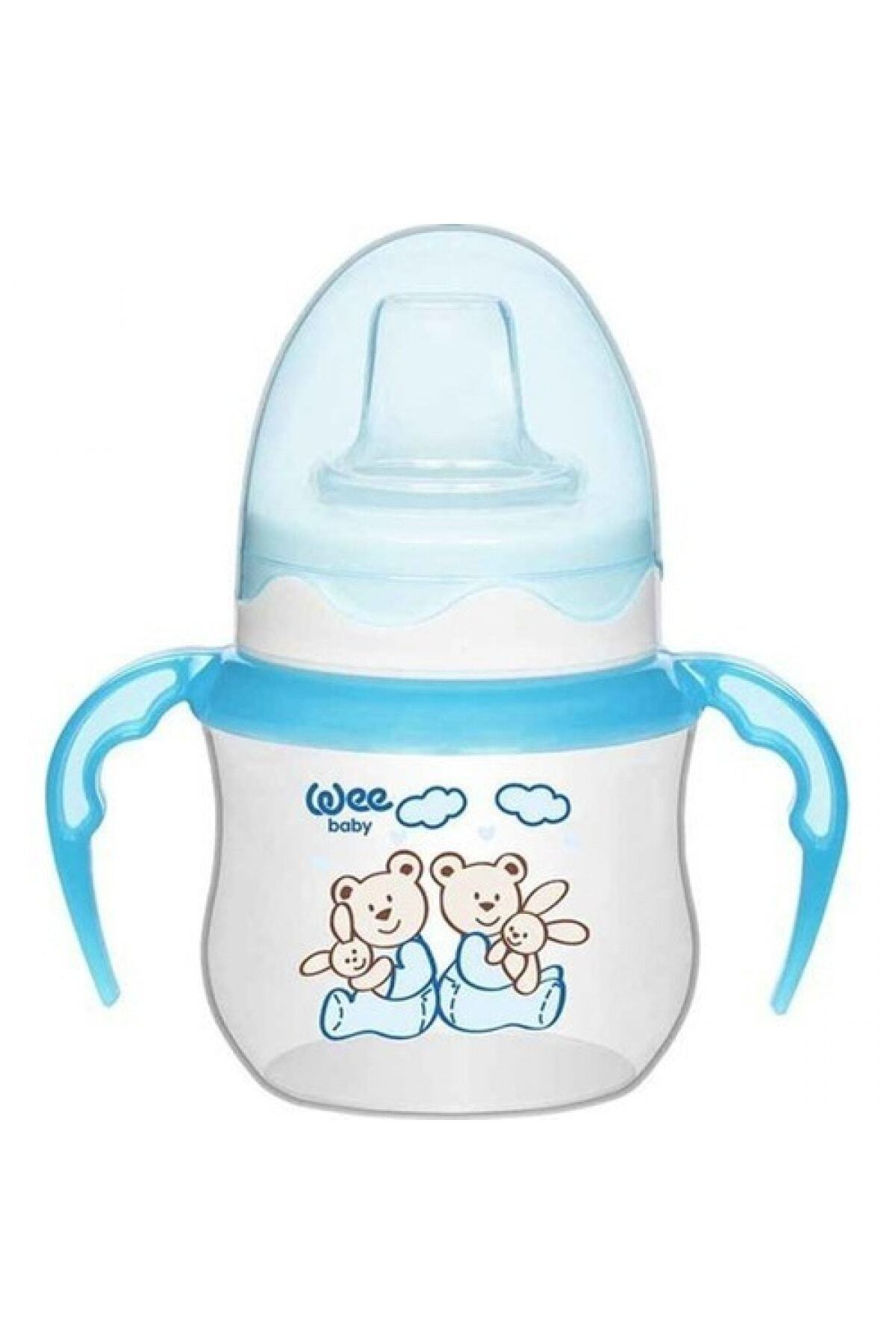 Wee Baby Akıtmaz Kulplu Pp Bardak 125 Ml - Mavi