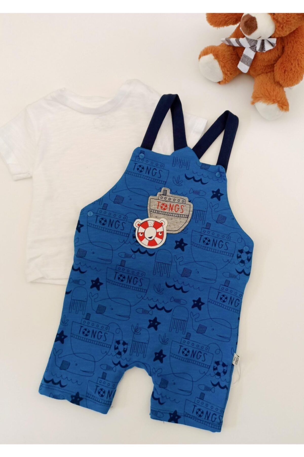 Tongs Baby Erkek Bebek Salopet -feyzan Baby