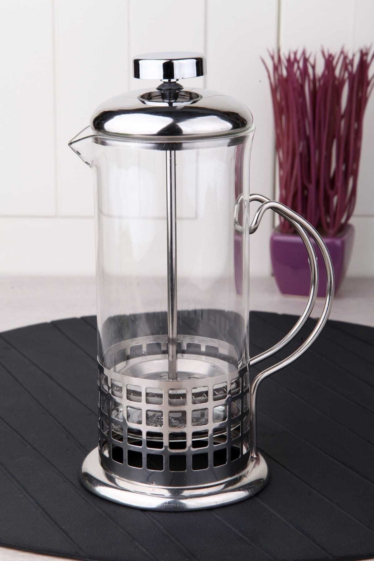 Cooker Cam Üzeri Çelik Kaplama Lüx 350 Ml French Press