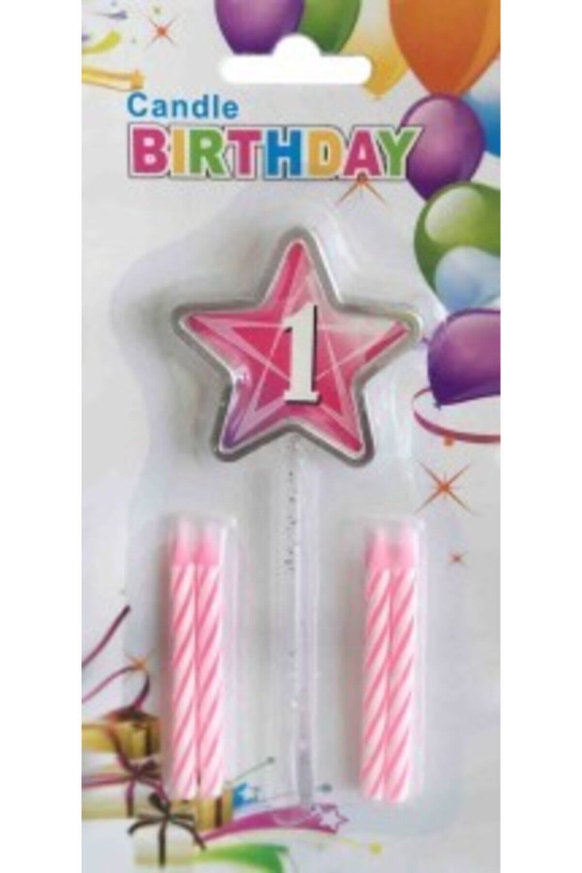 Candle Yıldız Modeli 1 Yaş Mum  Kl:600 1 Adet