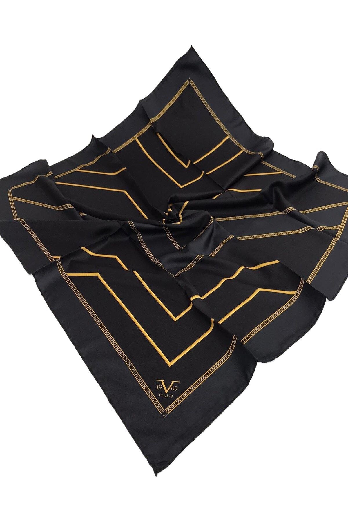 Versace 19.69 Kadın Siyah Italıa Twill Eşarp 10114 19v69
