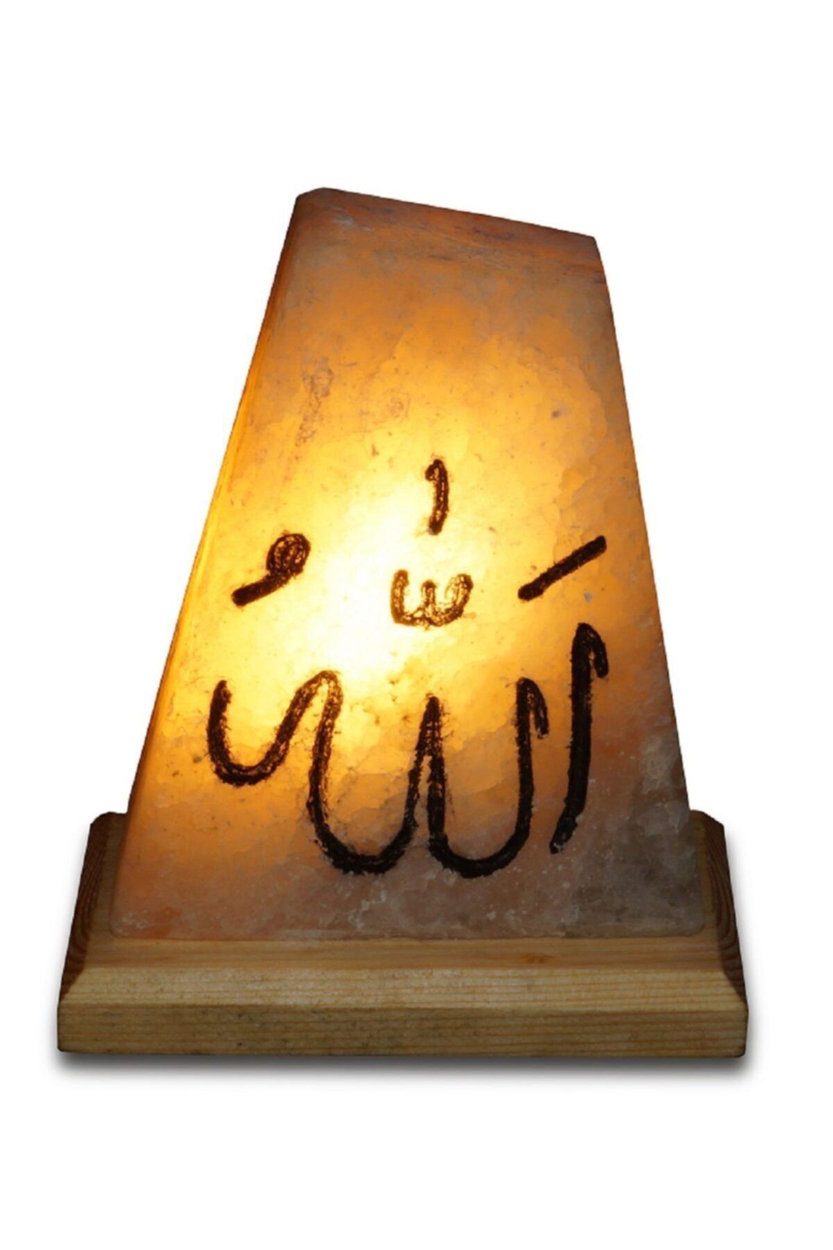Çankırı Tuz Lamba El Işlemeli Allah Lafızlı Düz Tuz Lambası