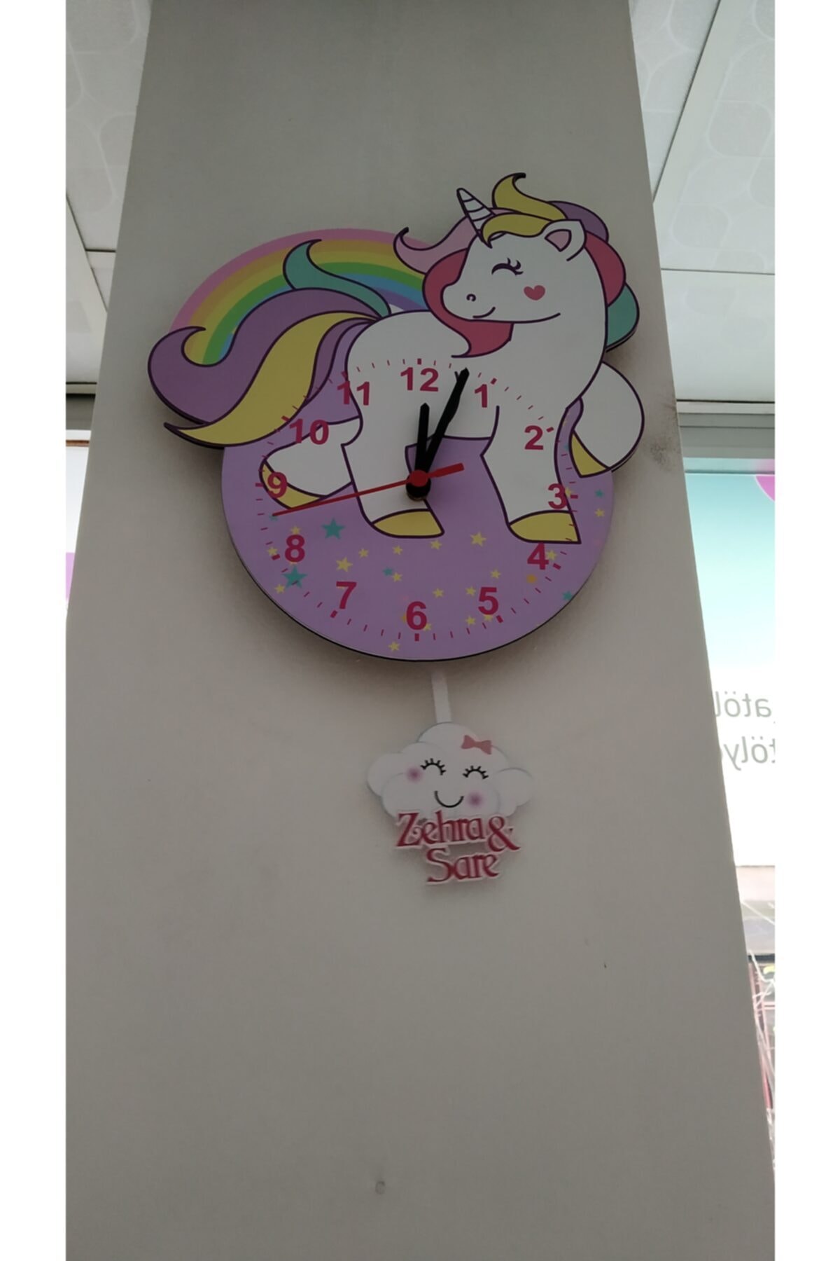TUĞBATASARIM Unicorn Sarkaçlı Duvar Saati