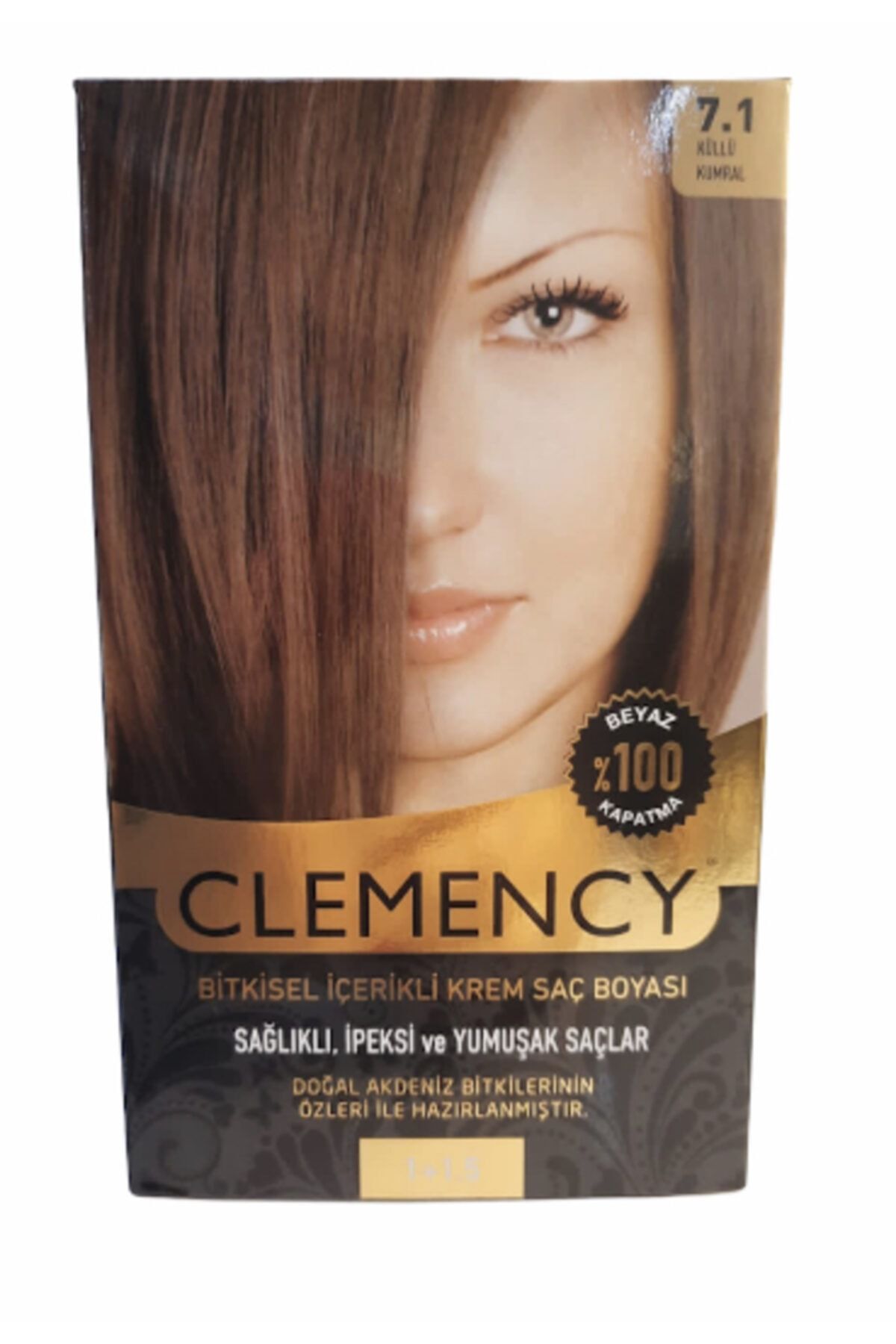 clemency bitkisel icerikli krem sac boyasi 7 1 kullu kumral fiyati yorumlari trendyol
