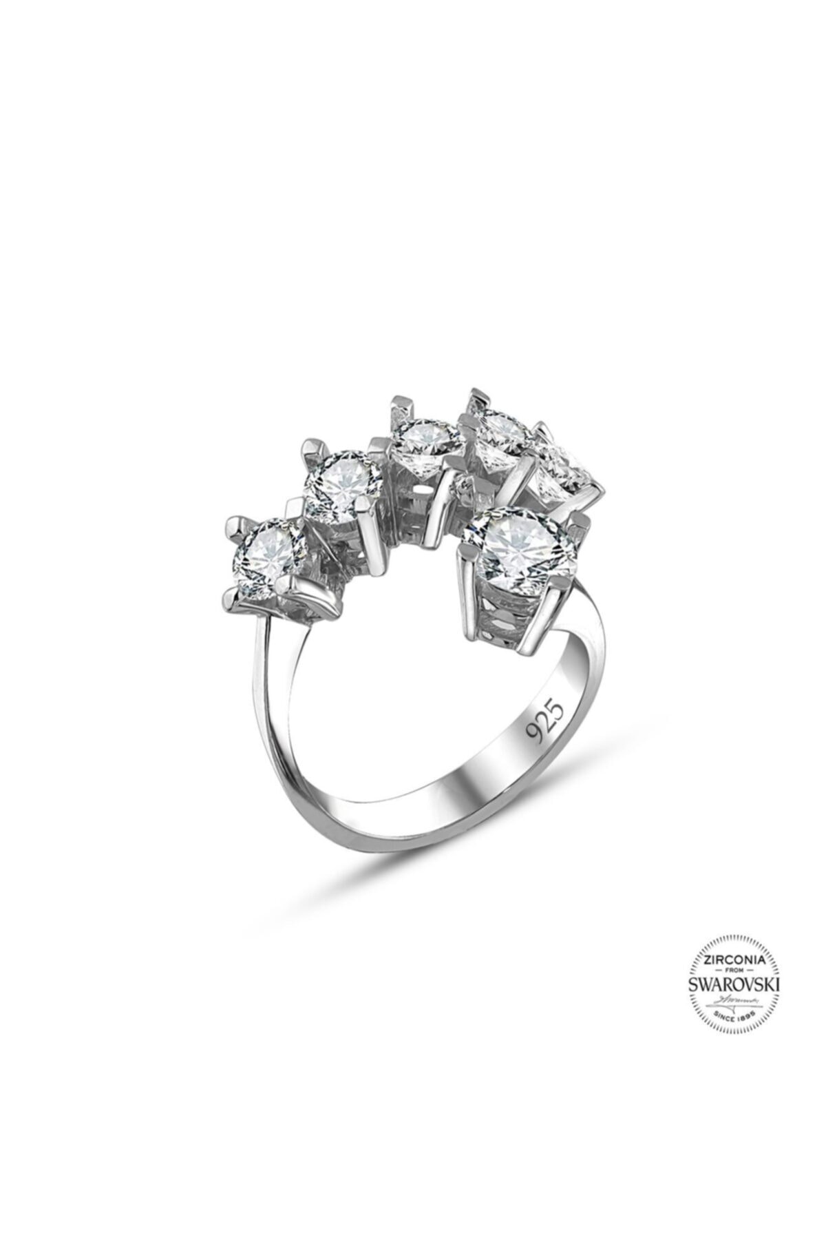 Swarovski 5+1 Taş Bayan Yüzük