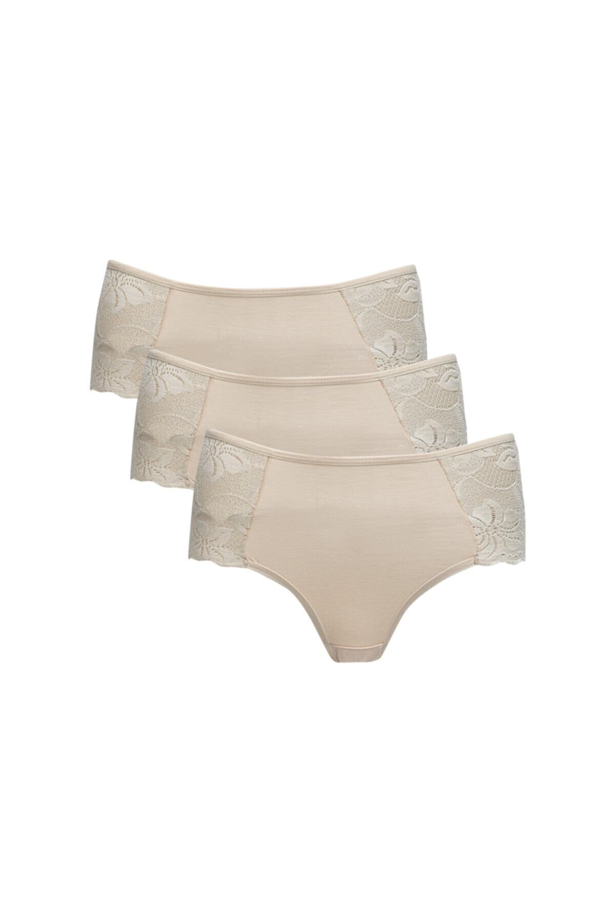 Godewo Ten Rengi 3'lü Dantelli Maxi Slip