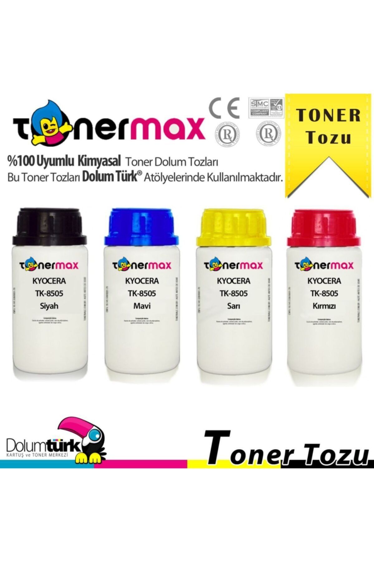tonerturk Kyocera Mita Tk-865 / Taskalfa 250ci / 300ci Set Toner Tozu