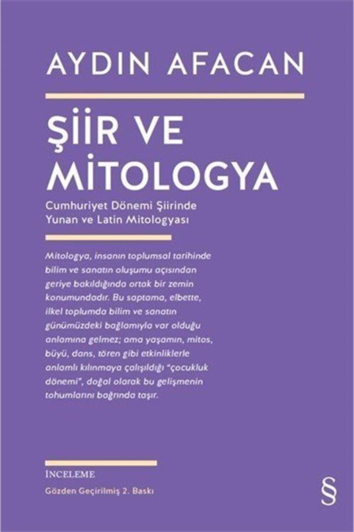 Everest Yayınları Şiir Ve Mitologya & Cumhuriyet Dönemi Şiirinde Yunan Ve Latin Mitologyası