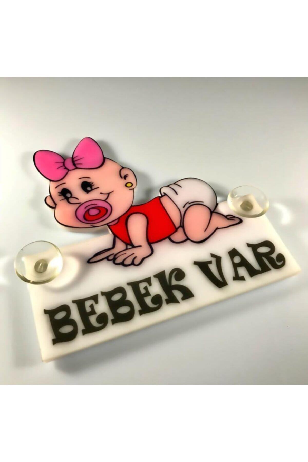 Erzline Pembe Arabada Bebek Var Pleksi Tabela