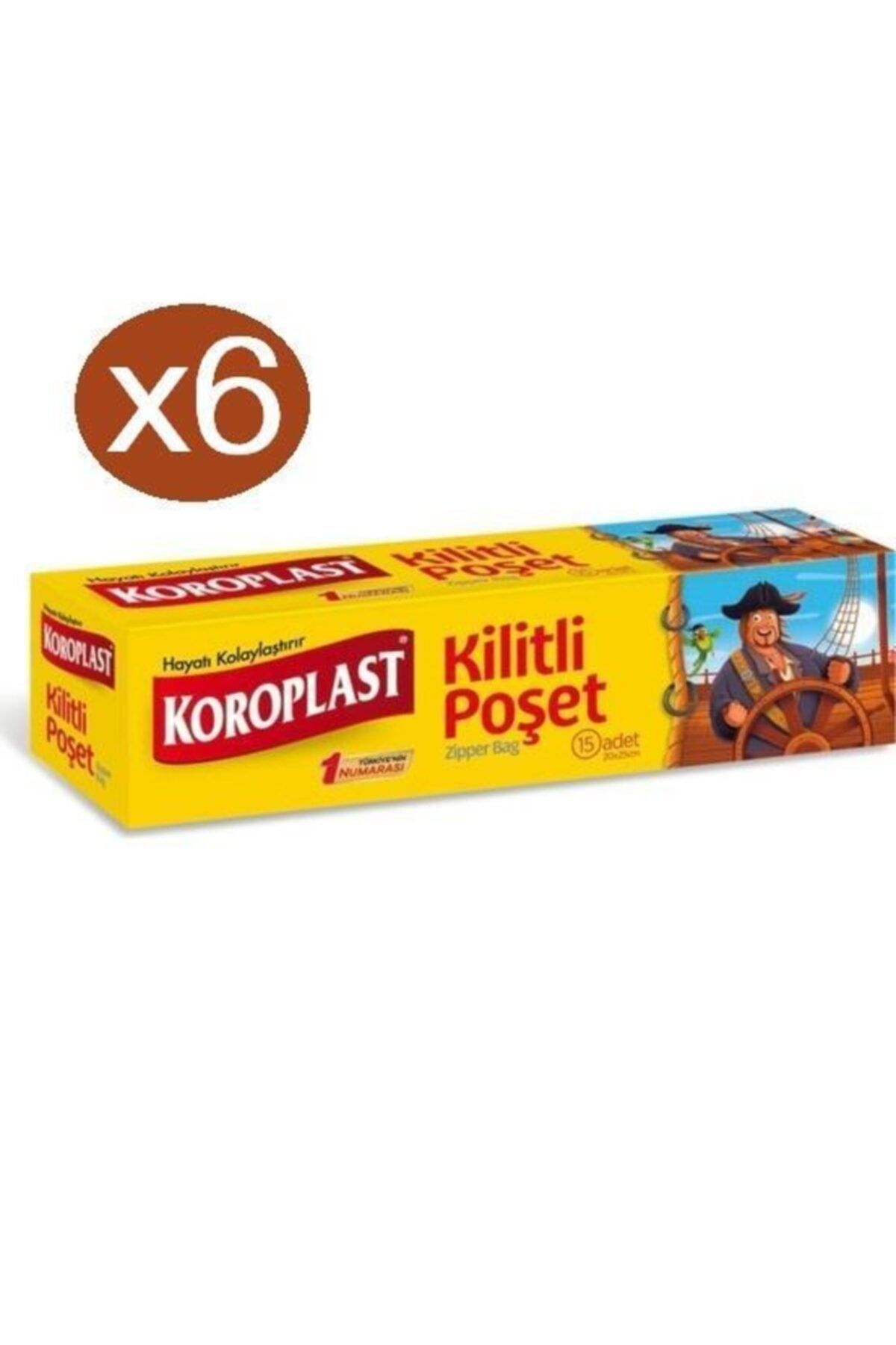 Koroplast Kilitli Poşet Çizgi Kahramanlar 15'li X 6 (20*25)