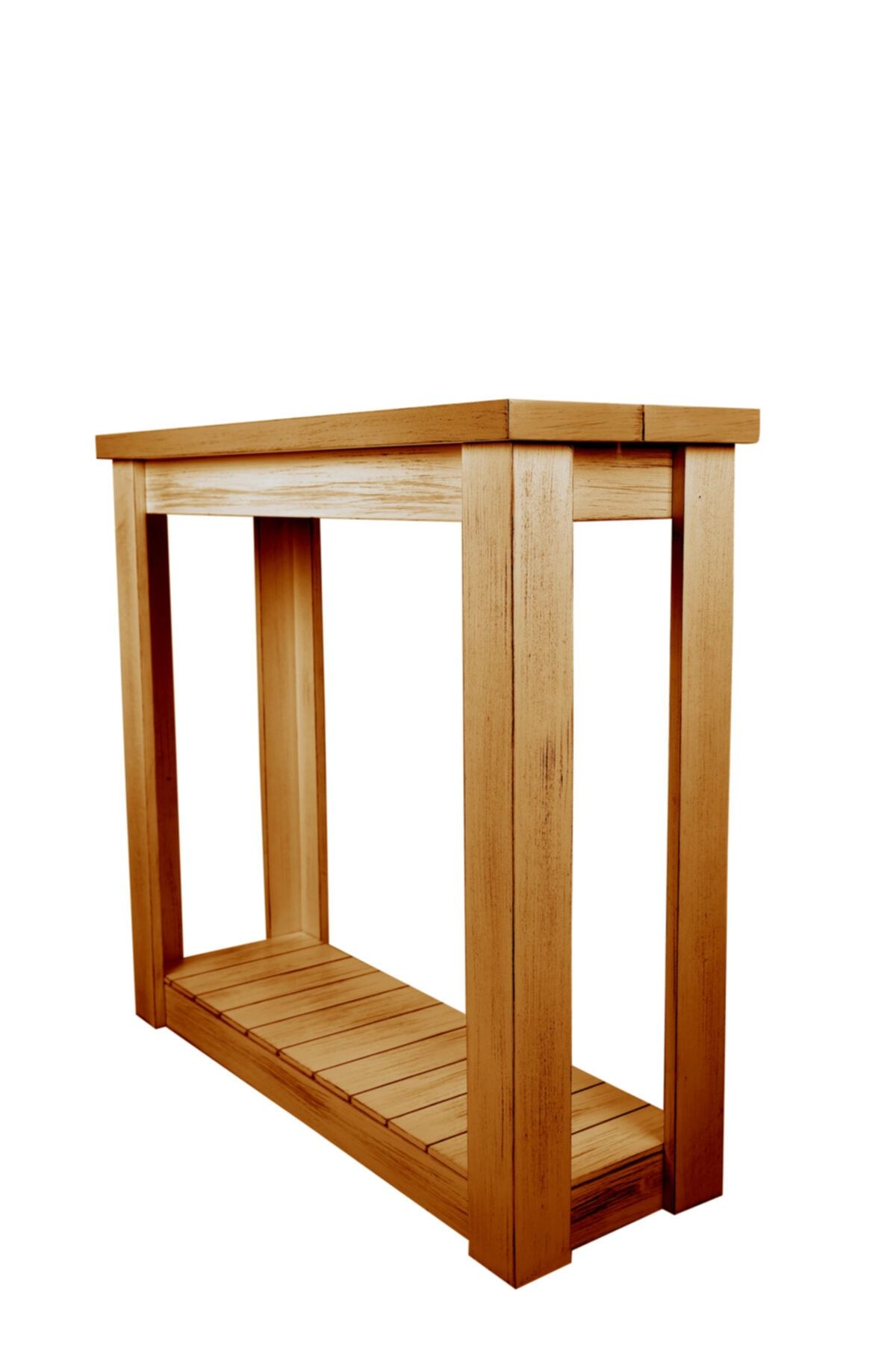 ROYS AHŞAP Ahşap 120 cm Ceviz Eskitme Dresuar