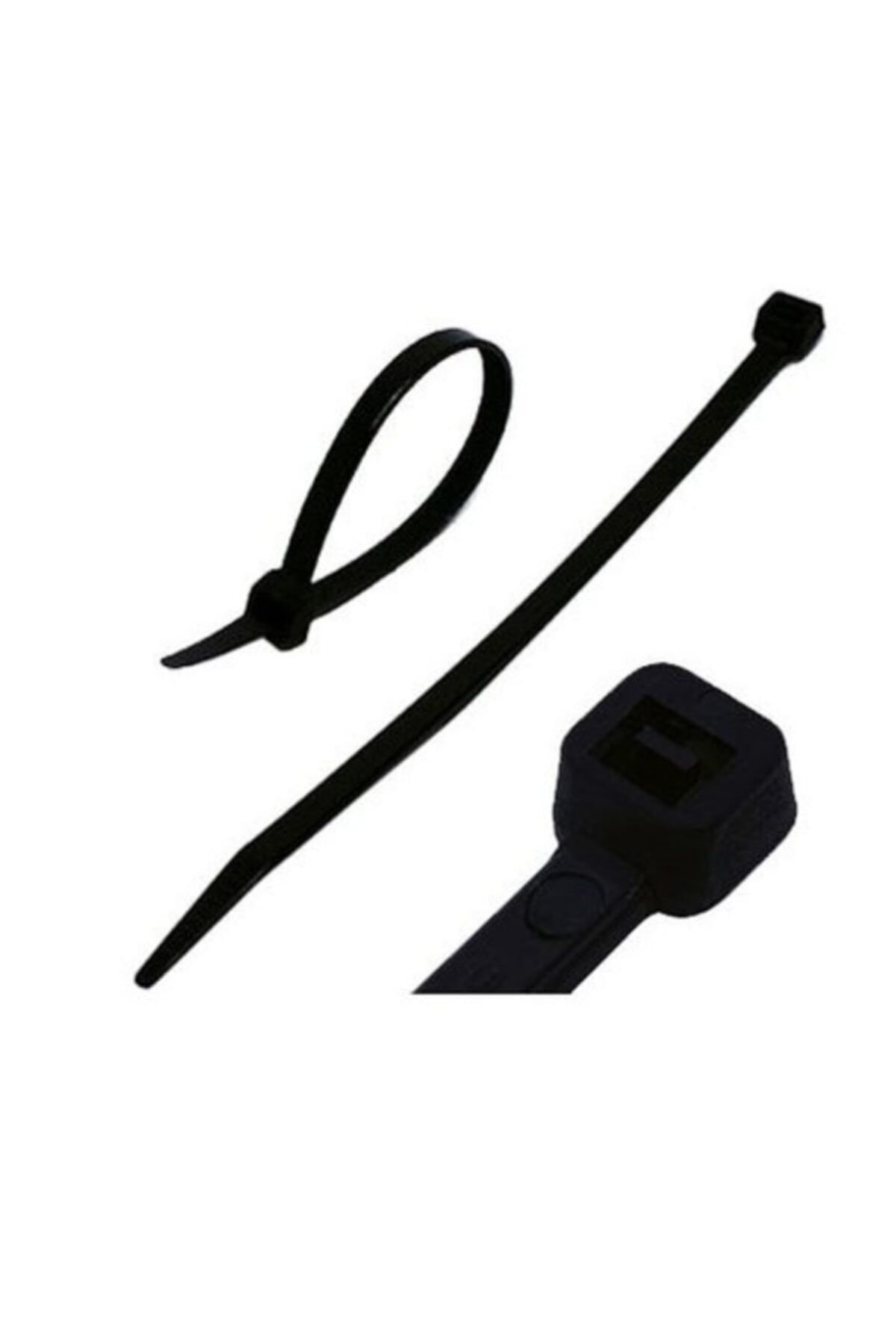 NUMEROUNO Plastik Kelepçe Cırt Kelepçe ( Kablo Bağı)30cm X 4,8mm Siyah 100 Adet