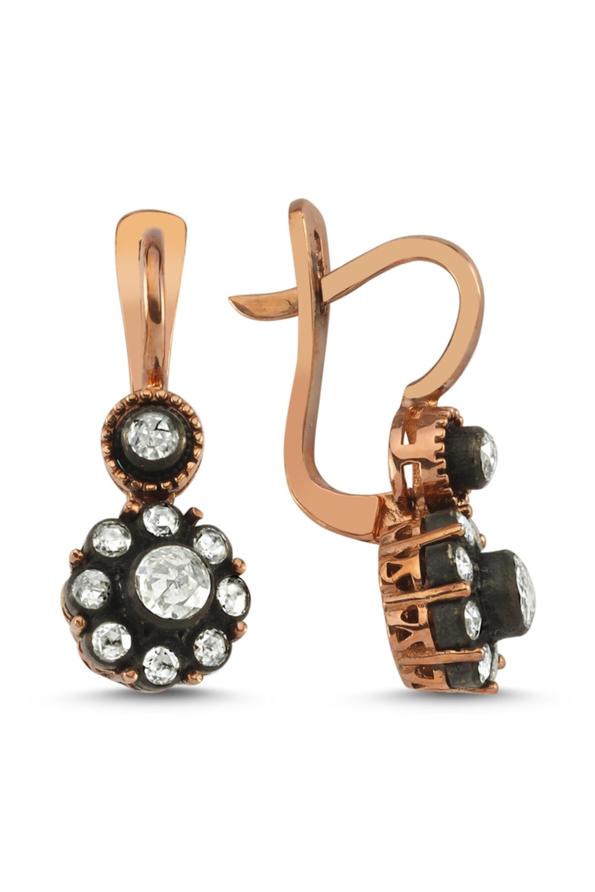 PIRLANT Kadın 8 Ayar Elmas Küpe