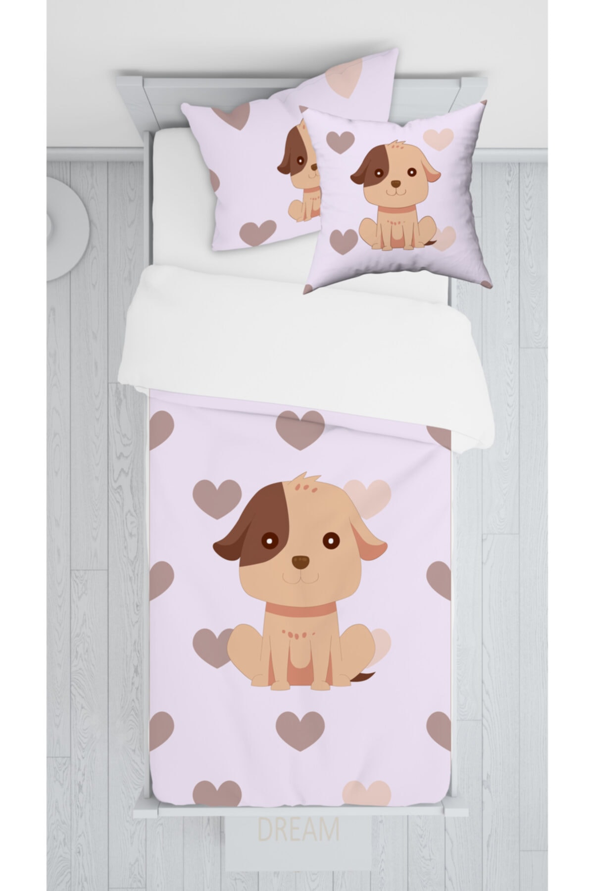 Consept Home Sevimli Yavru Köpekçik Çocuk Yatak Örtüsü Takımı