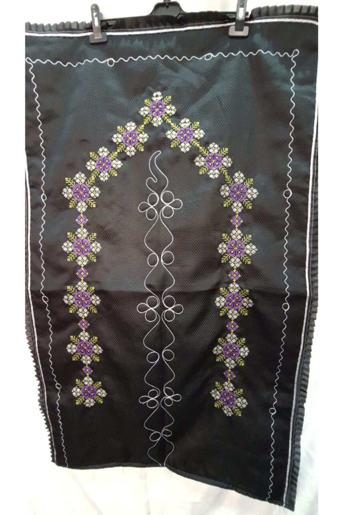 mahmutpasa Çeyizlik Etemin Kumaş İşlemeli Astarlı Seccade 90 x 120 cm
