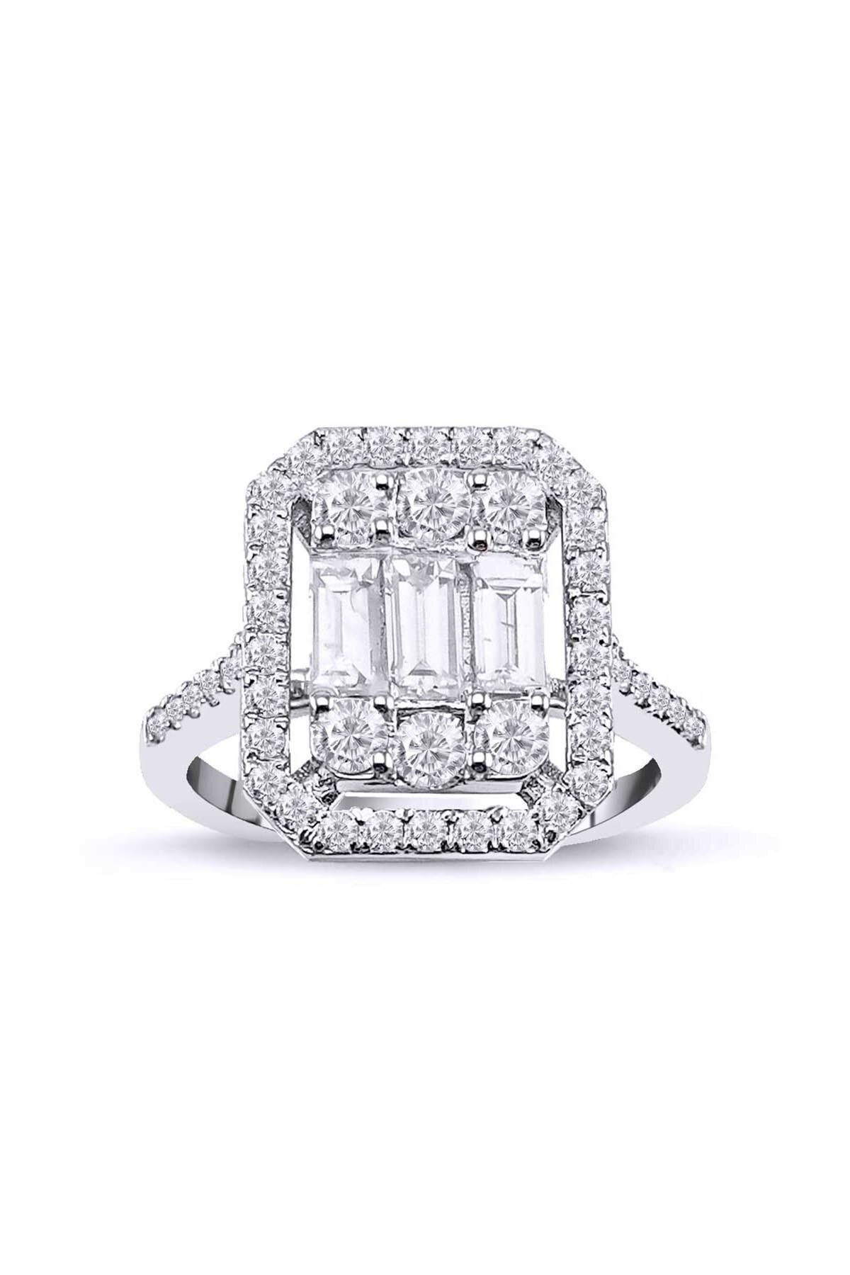 Amor Pırlanta Amor 1.42 Karat Baget Pırlanta Yüzük F-sı 14k