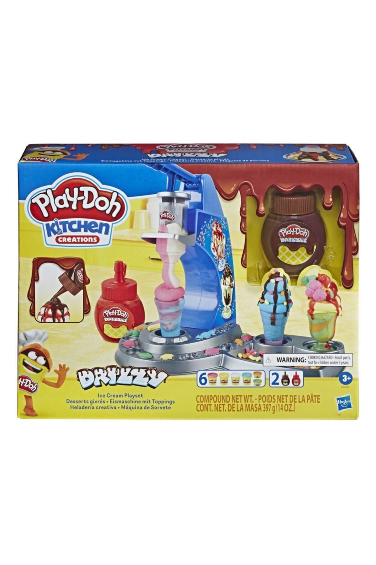 Play Doh E6688 Renkli Dondurma Dükkanım Oyun Hamurları