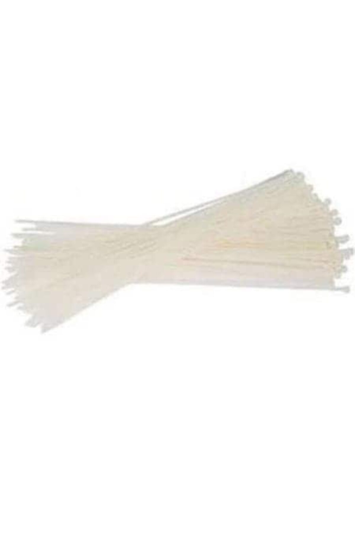 Buluyo Cırt Kelepçe Kablo Bağı 4.8mm X 300mm (beyaz ) 30cm 100 Adet