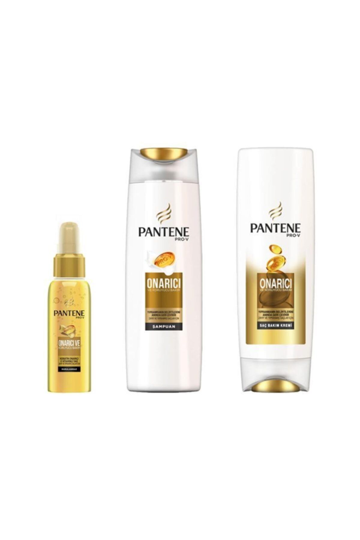 Pantene Onarıcı ve Koruyucu Bakım 3'lü Saç Bakım Seti