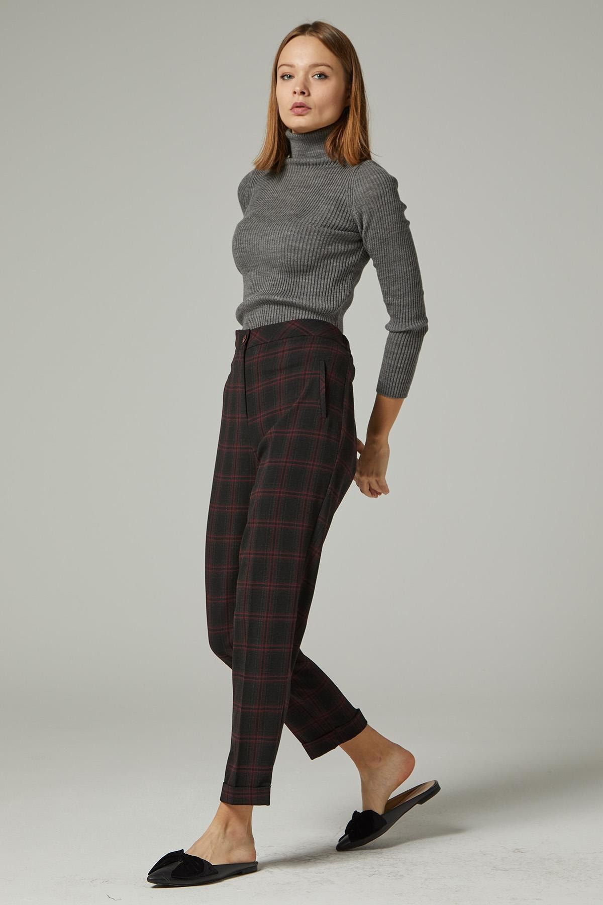 Tuğba Pantolon-bordo T8043-30